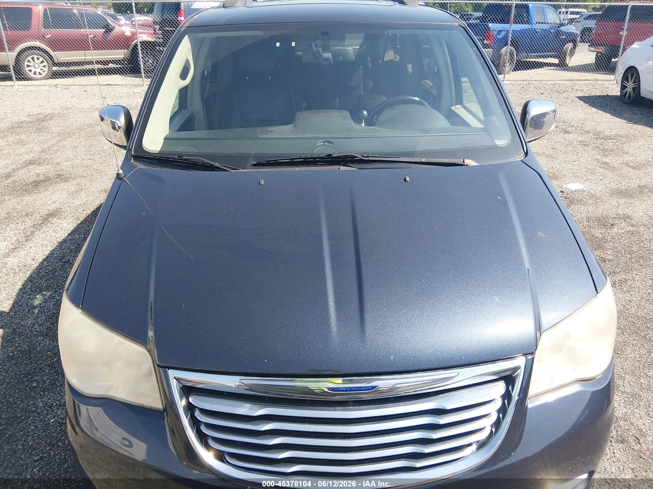 2014 Chrysler Town & Country Touring-l Blue vin: 2C4RC1CG6ER172334