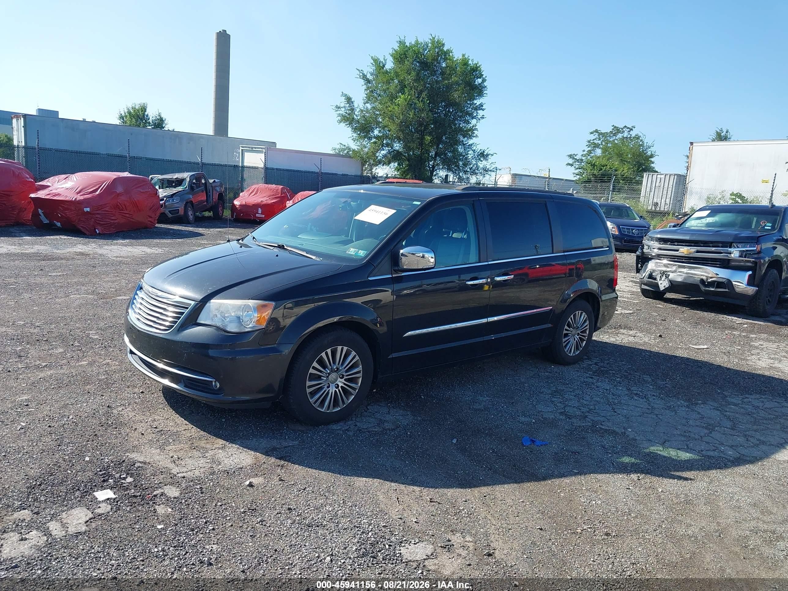 2014 Chrysler Town & Country Touring-l Black vin: 2C4RC1CG6ER303892