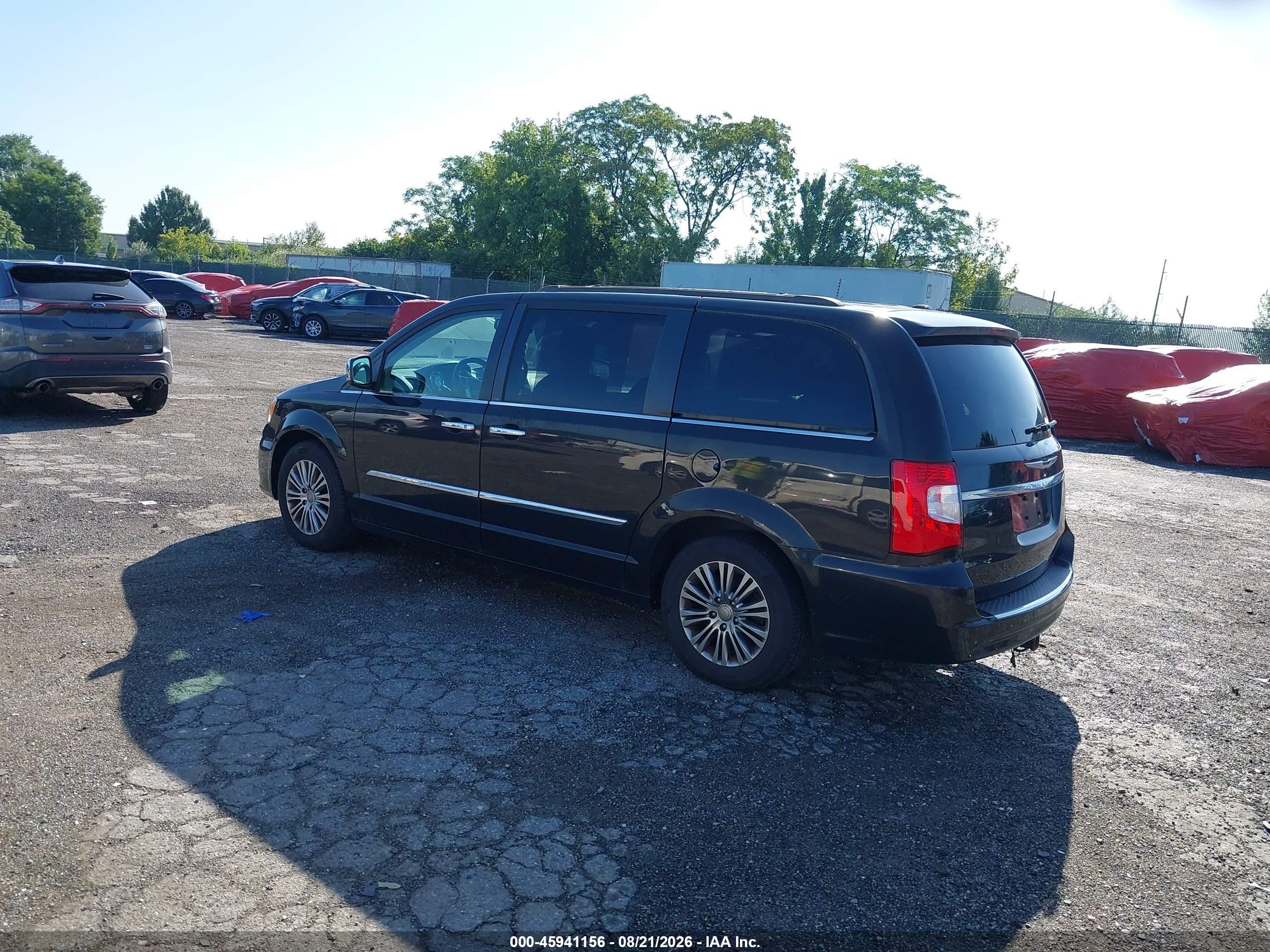 2014 Chrysler Town & Country Touring-l Black vin: 2C4RC1CG6ER303892