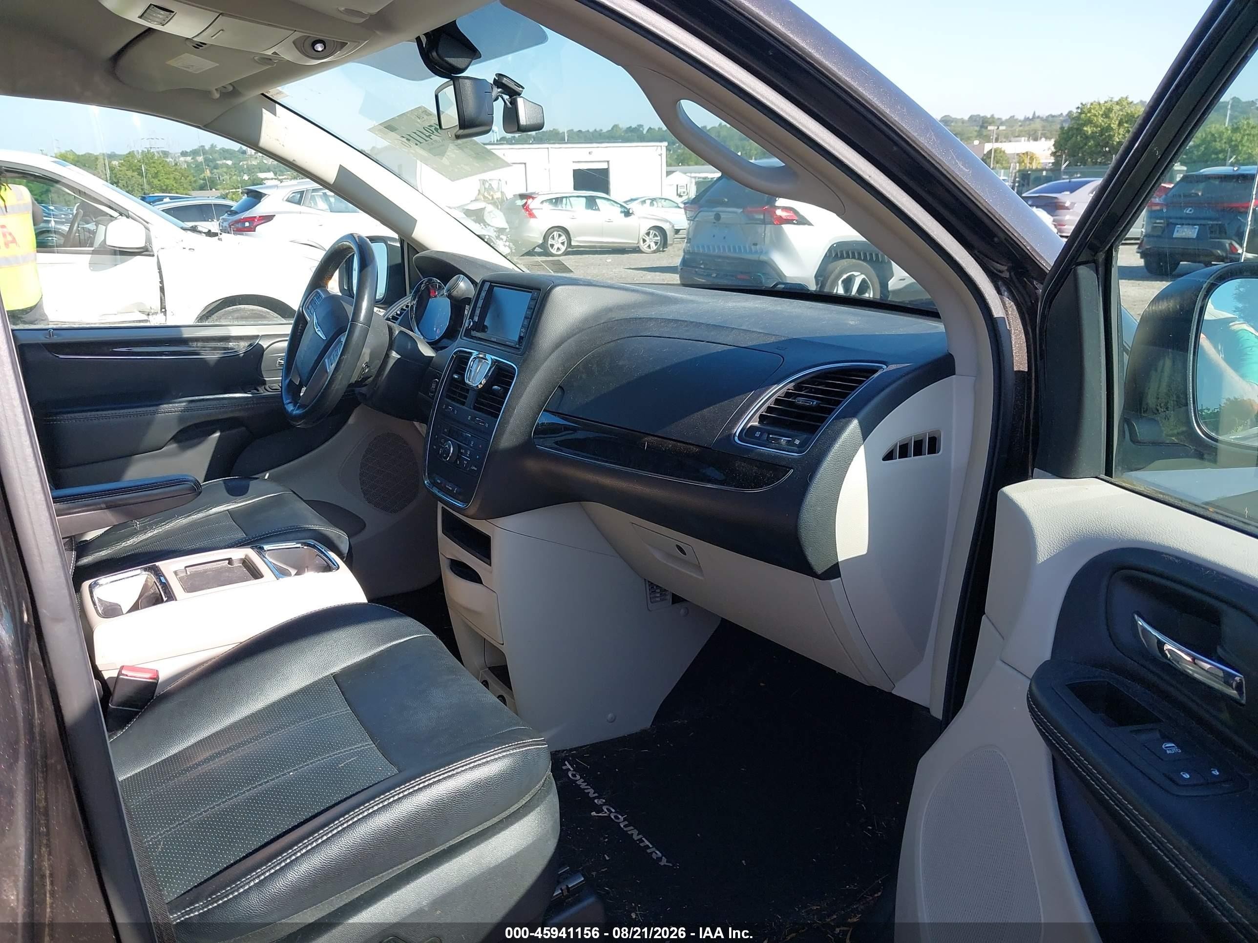 2014 Chrysler Town & Country Touring-l Black vin: 2C4RC1CG6ER303892