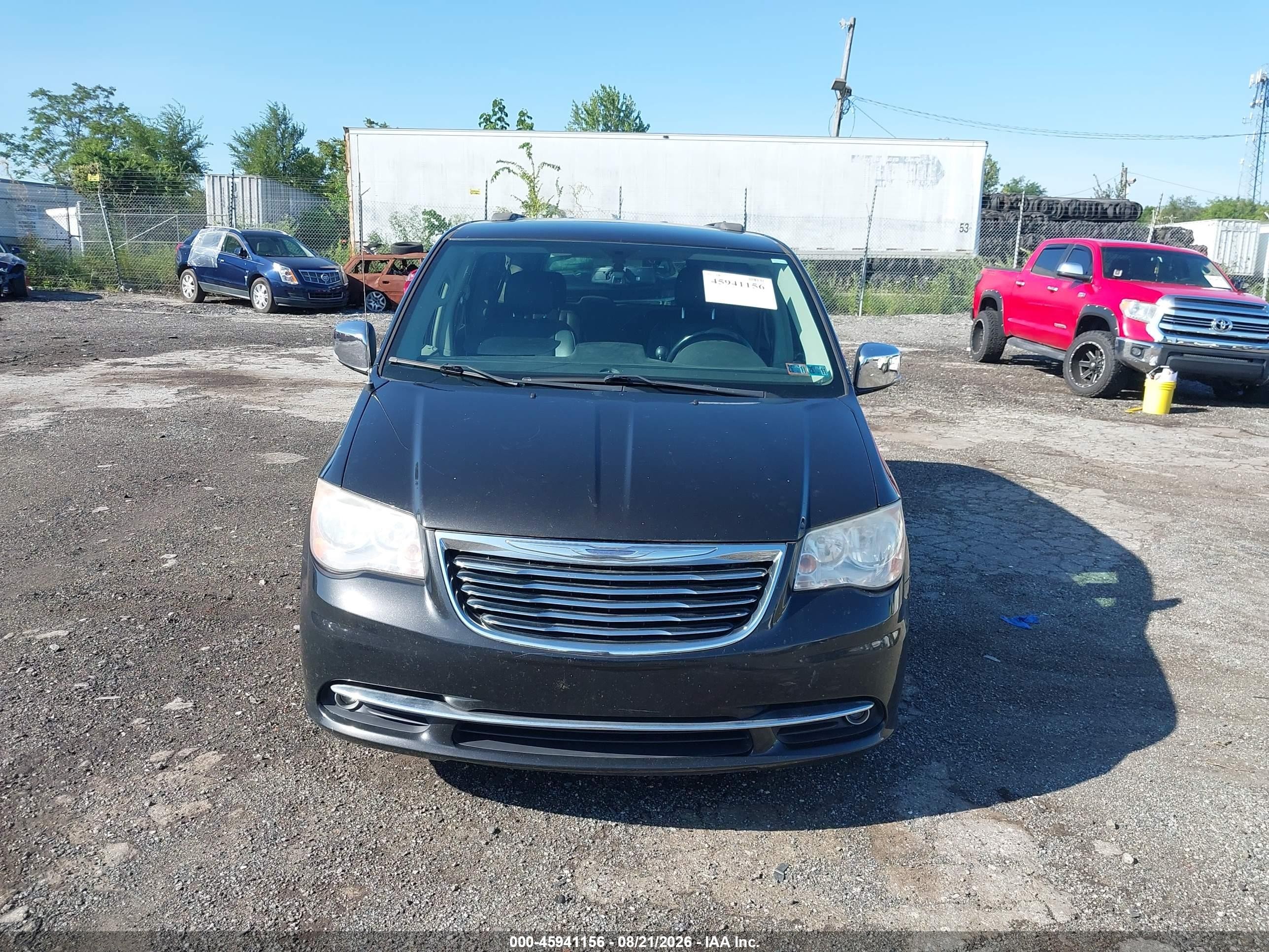 2014 Chrysler Town & Country Touring-l Black vin: 2C4RC1CG6ER303892