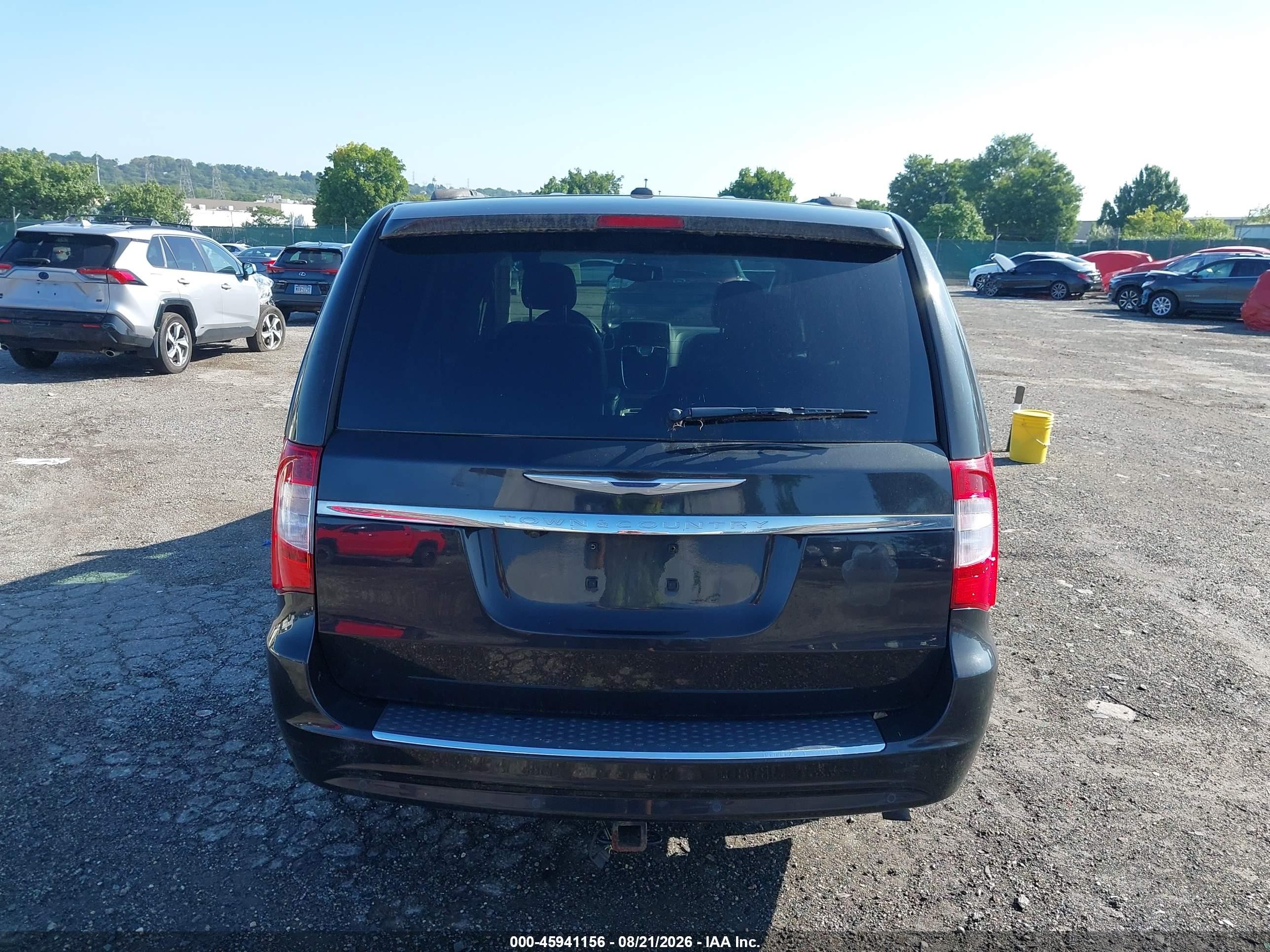 2014 Chrysler Town & Country Touring-l Black vin: 2C4RC1CG6ER303892