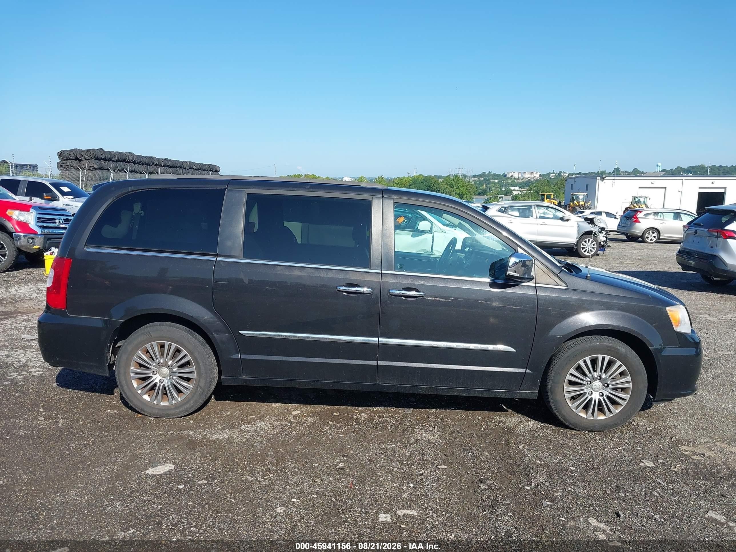 2014 Chrysler Town & Country Touring-l Black vin: 2C4RC1CG6ER303892