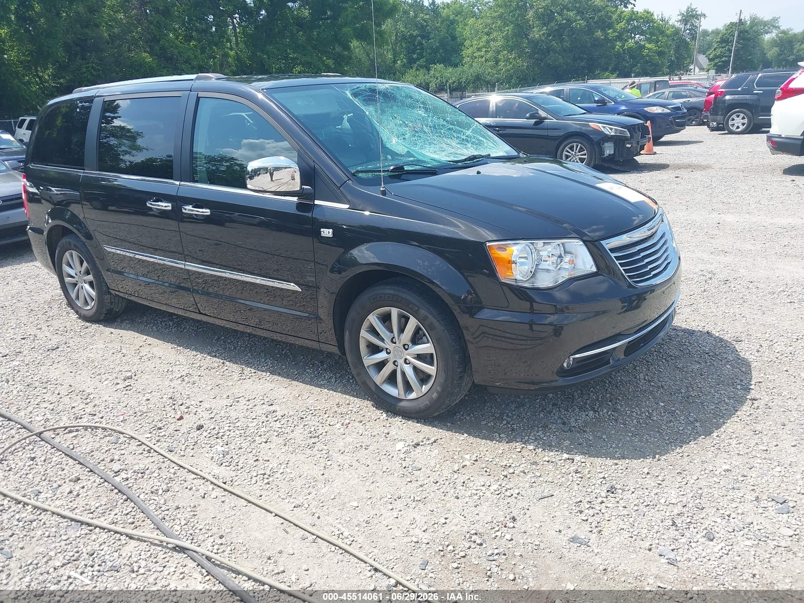 2014 Chrysler Town & Country Touring-l 30th Anniversary Black vin: 2C4RC1CG6ER417858