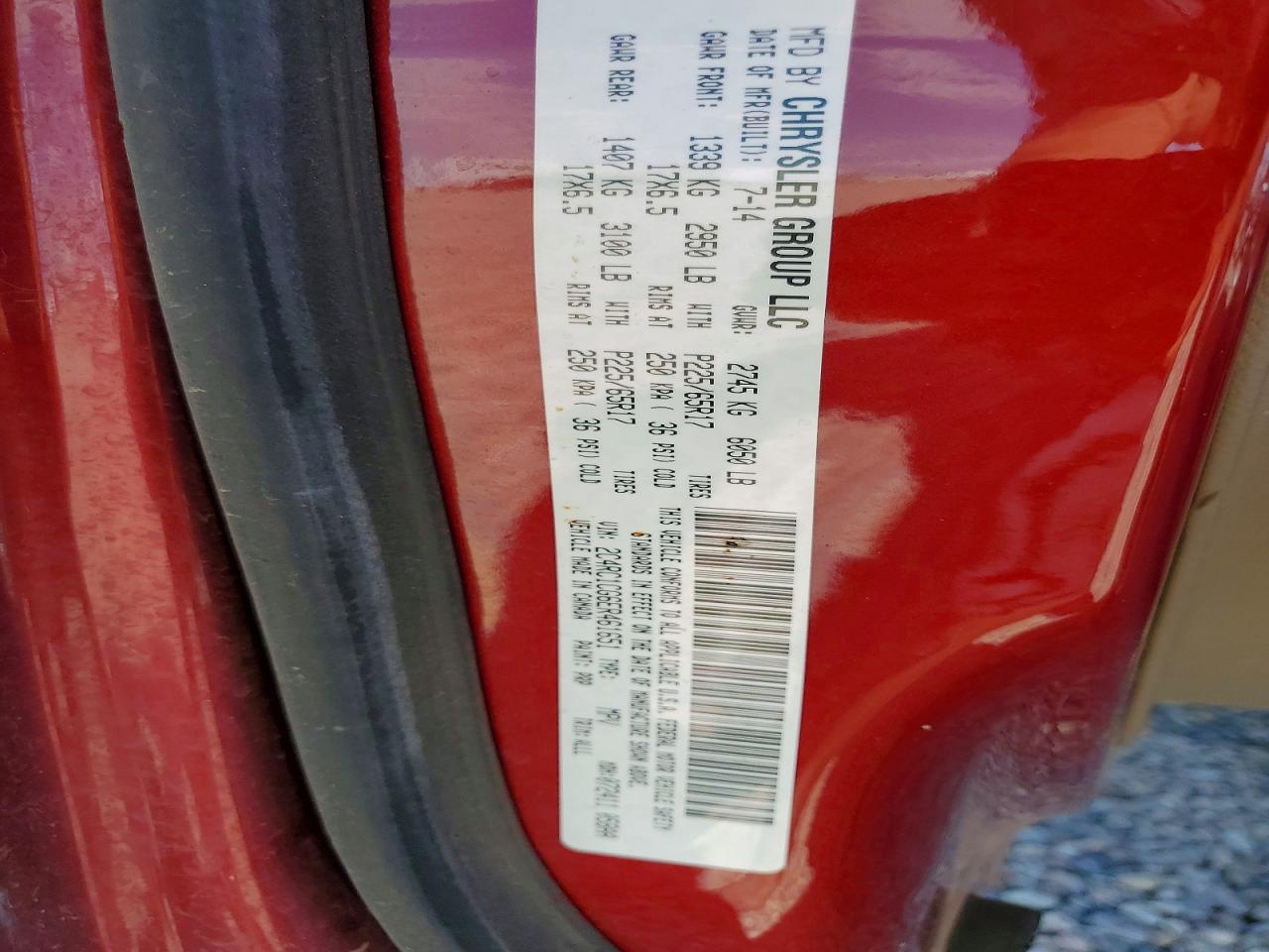 2014 Chrysler Town & Country Touring L Maroon vin: 2C4RC1CG6ER461651