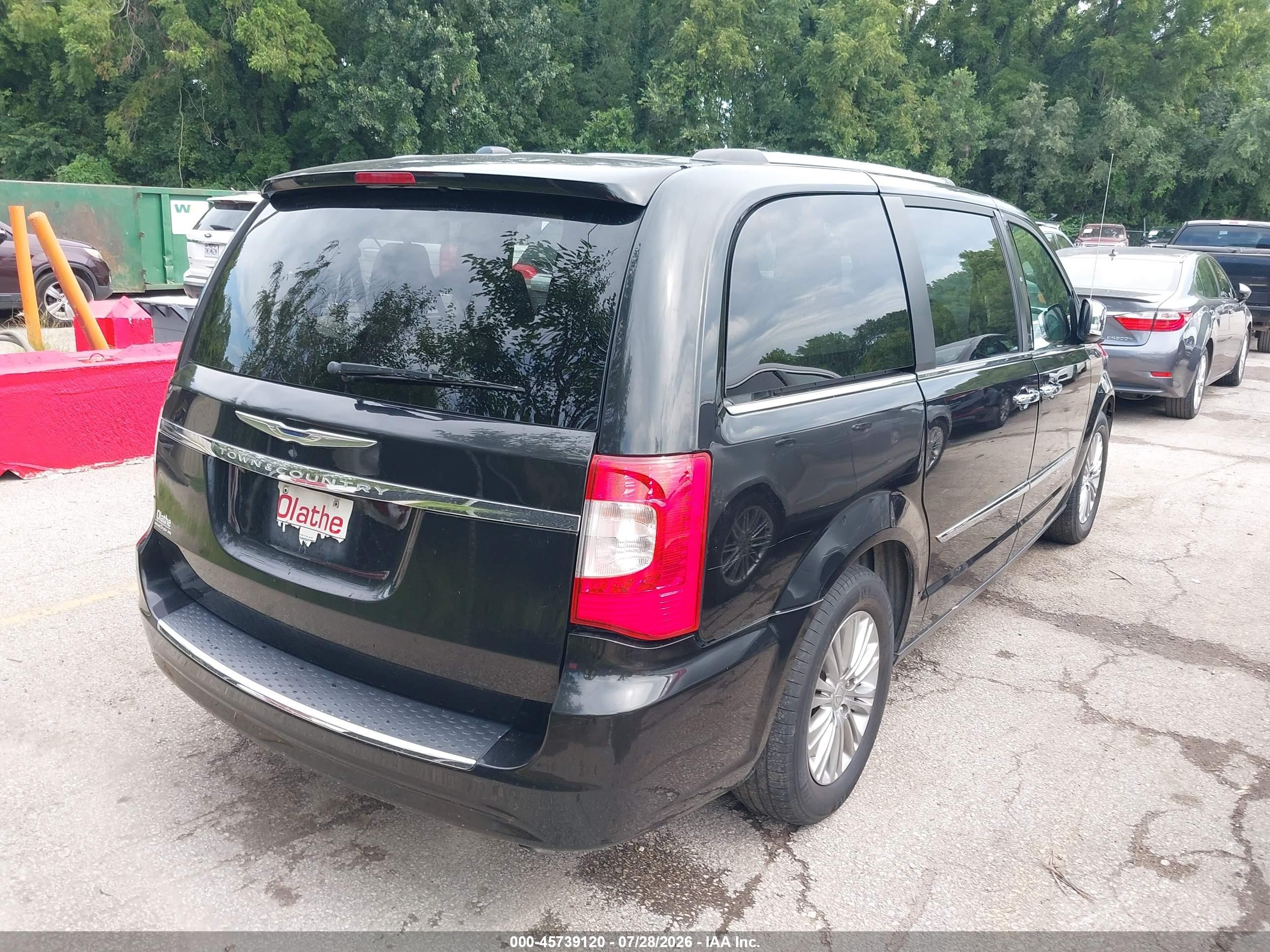 2015 Chrysler Town & Country Touring-l Black vin: 2C4RC1CG6FR742530