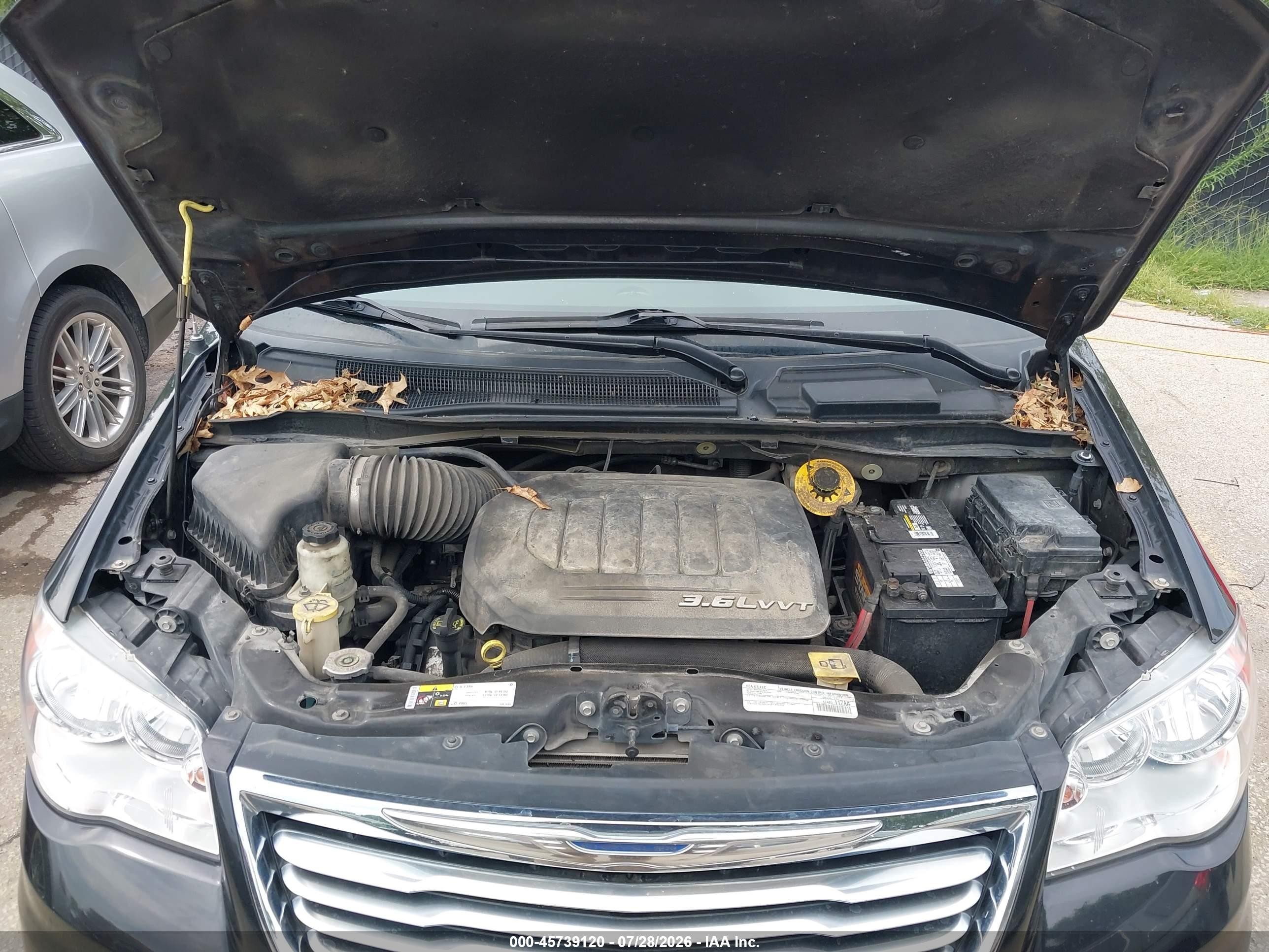 2015 Chrysler Town & Country Touring-l Black vin: 2C4RC1CG6FR742530