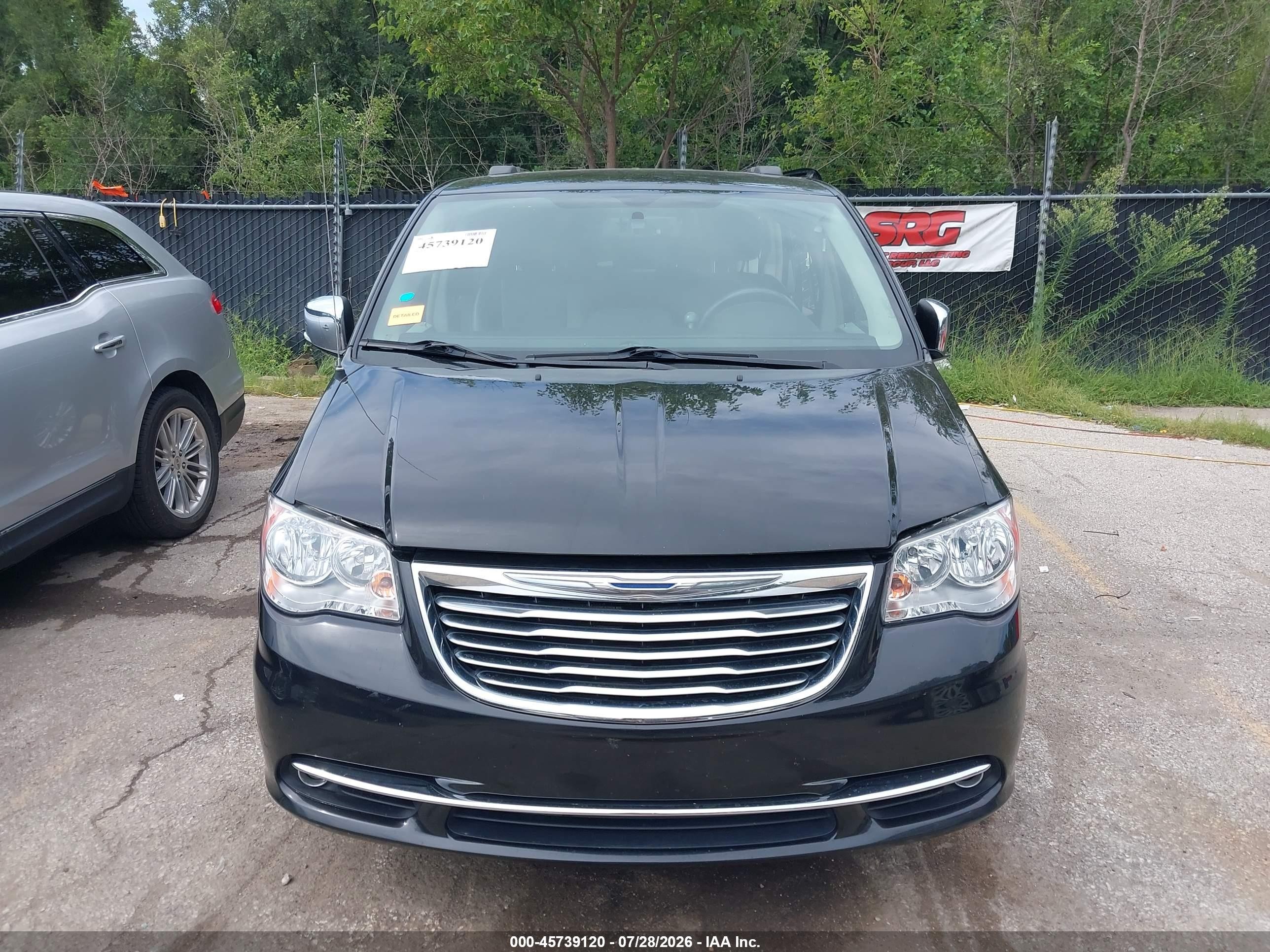 2015 Chrysler Town & Country Touring-l Black vin: 2C4RC1CG6FR742530