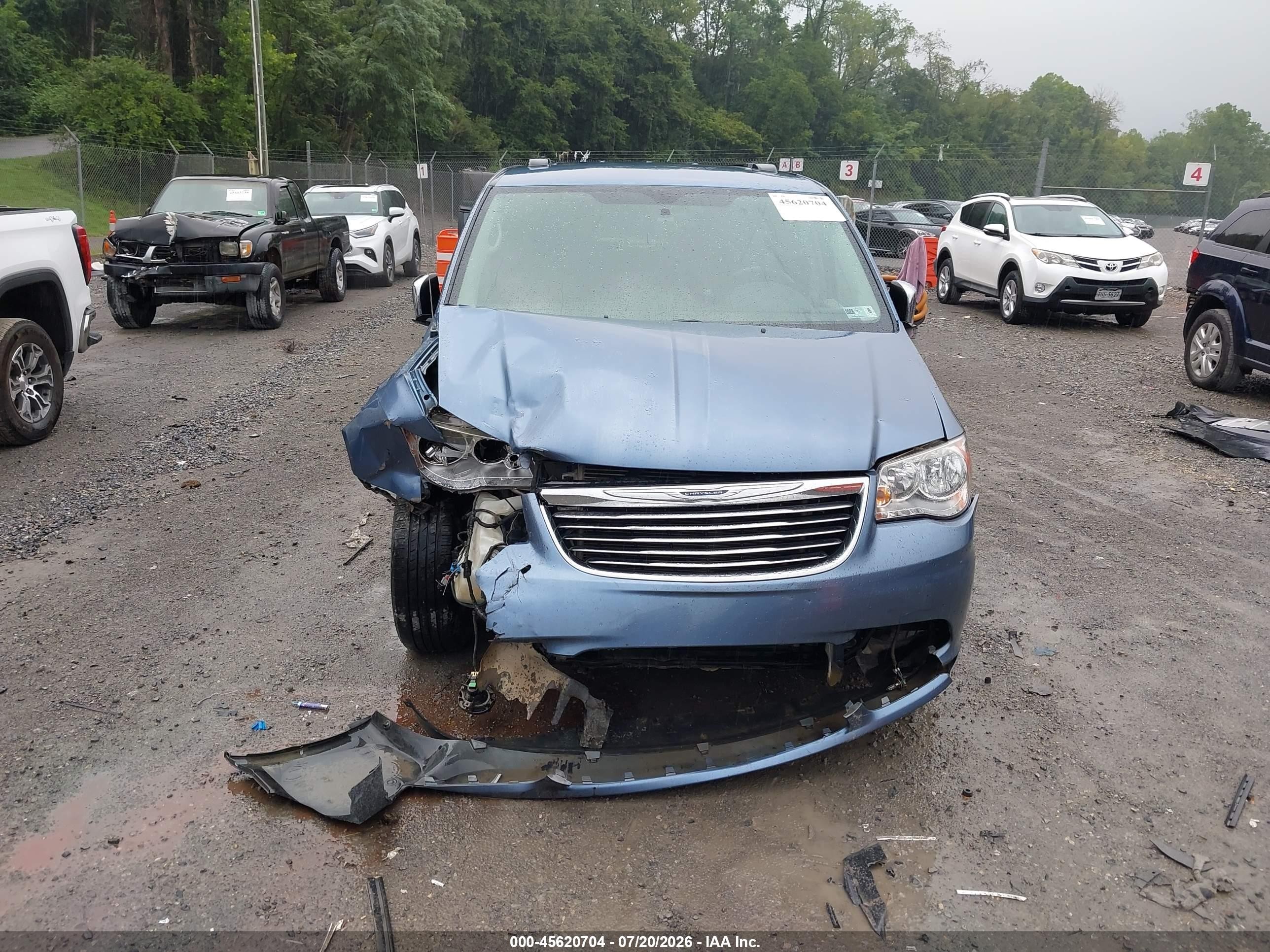 2012 Chrysler Town & Country Touring-l Blue vin: 2C4RC1CG7CR170931