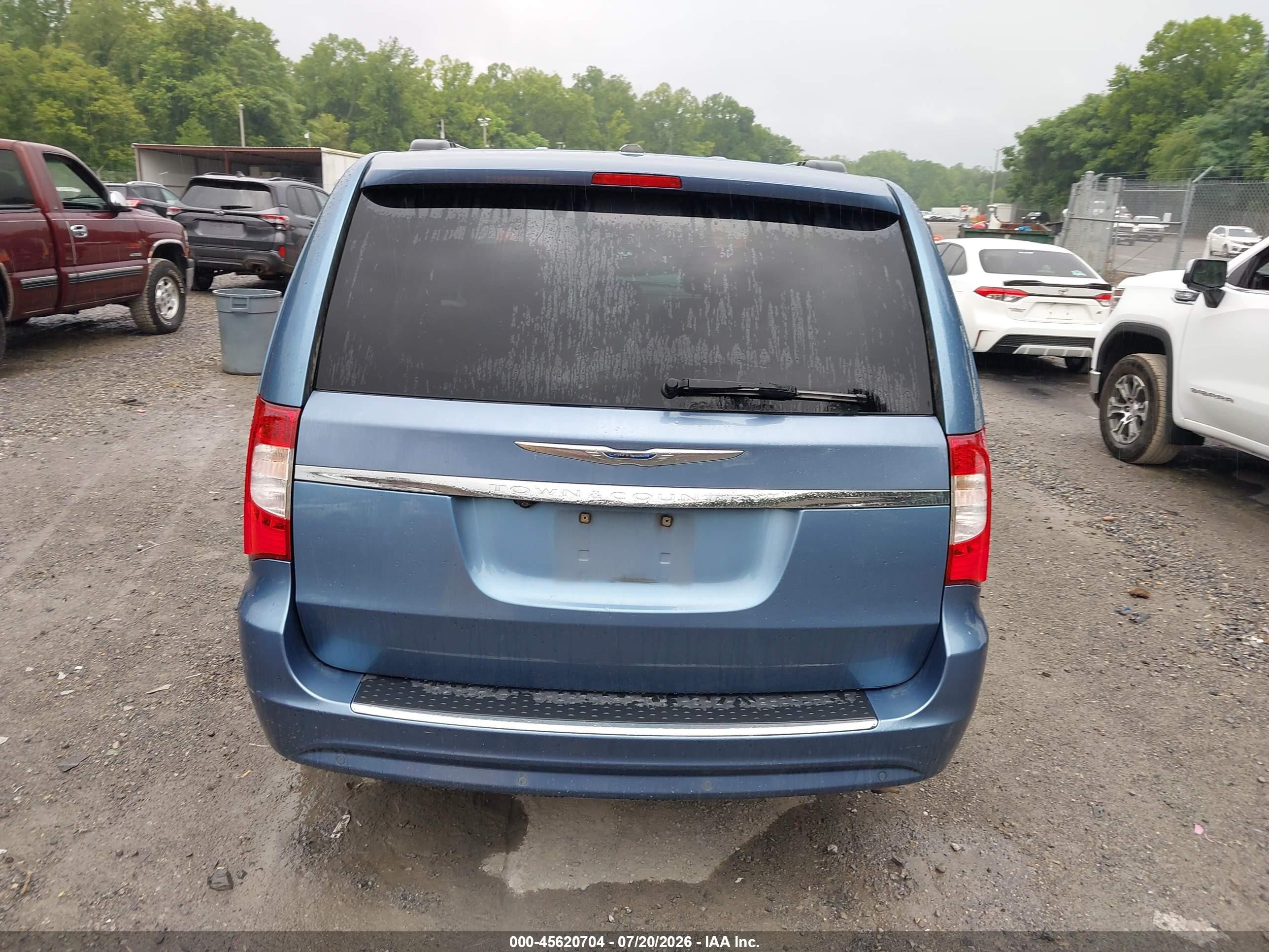 2012 Chrysler Town & Country Touring-l Blue vin: 2C4RC1CG7CR170931