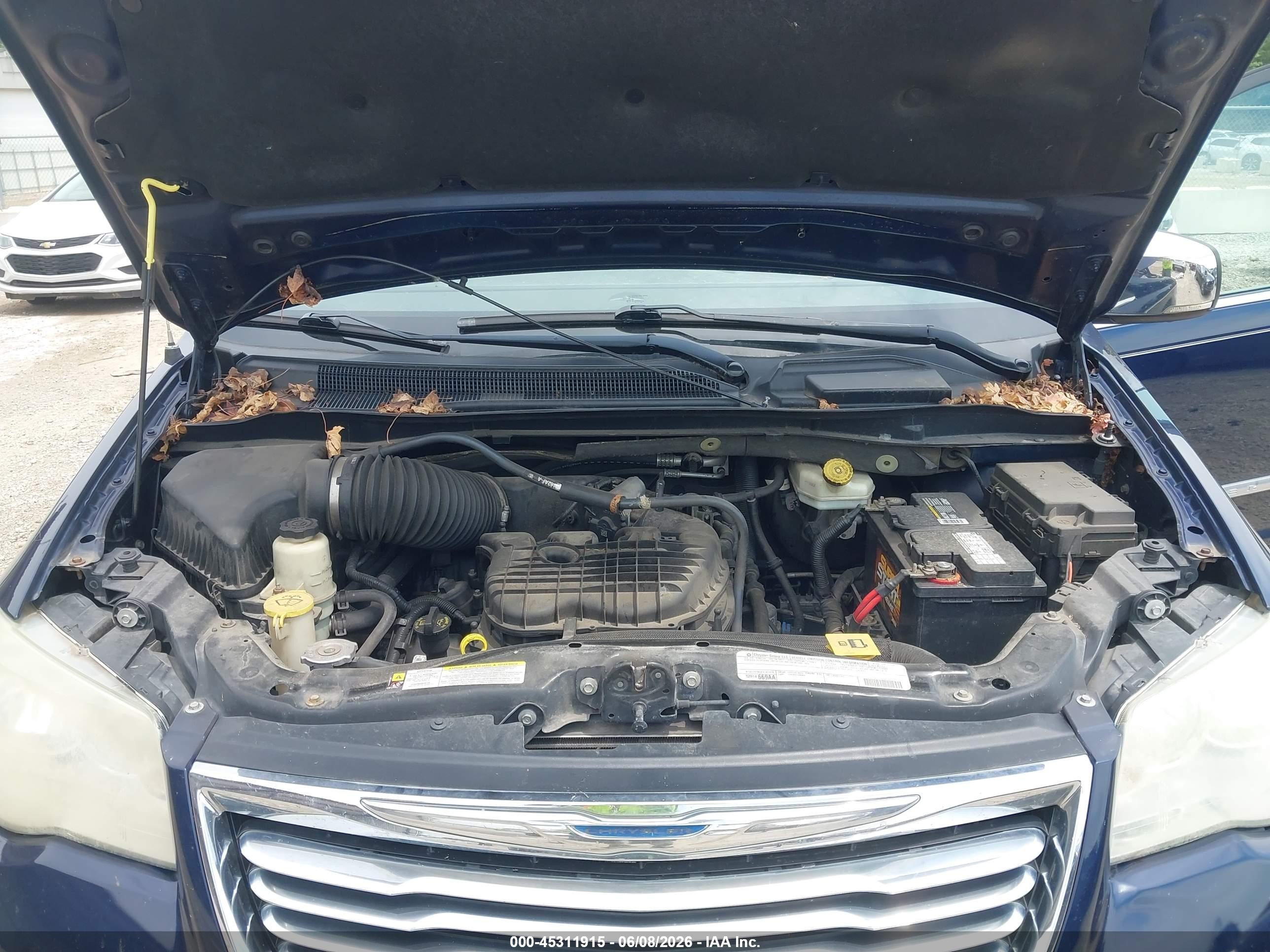 2012 Chrysler Town & Country Touring-l Blue vin: 2C4RC1CG7CR221098