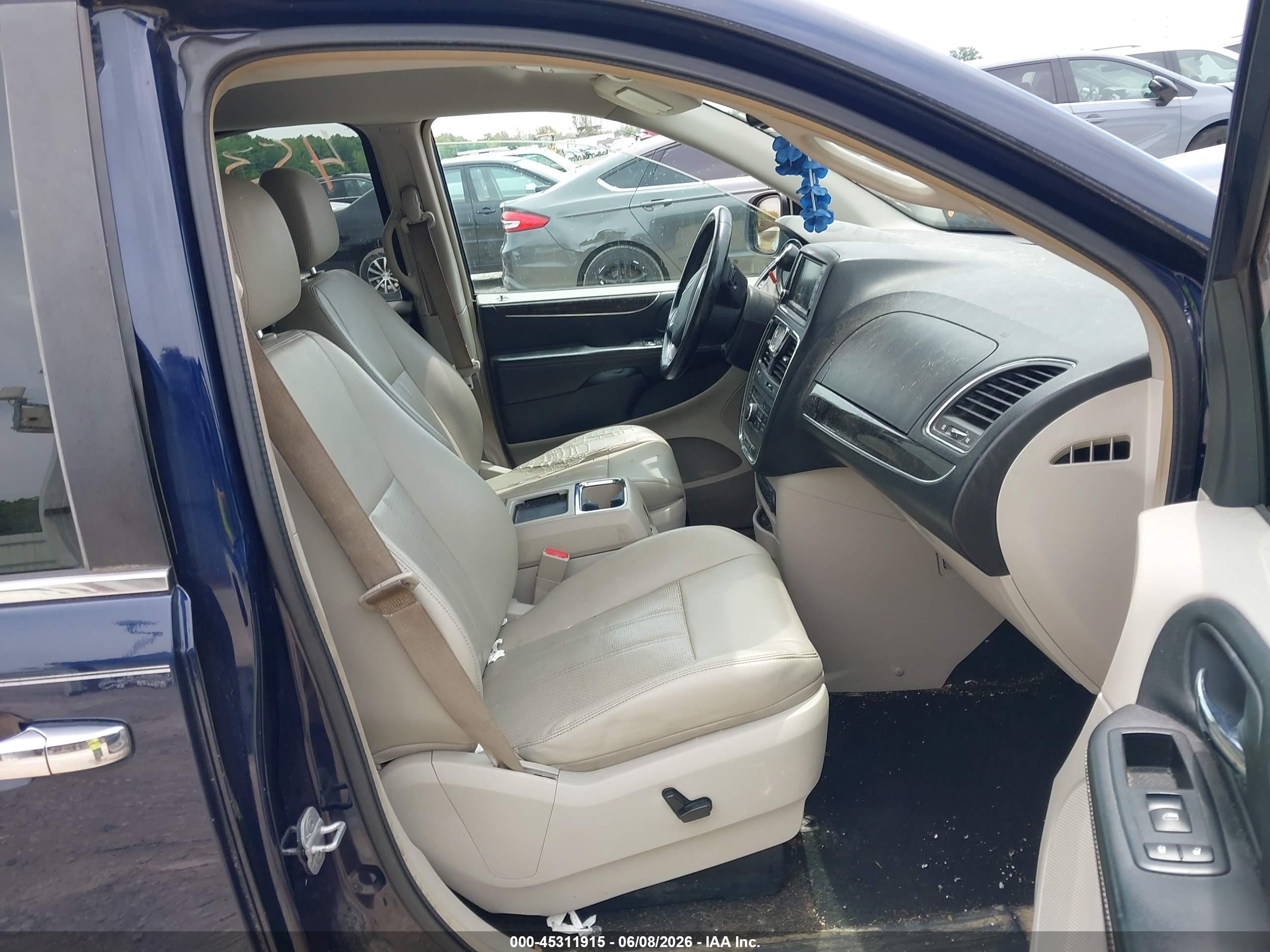 2012 Chrysler Town & Country Touring-l Blue vin: 2C4RC1CG7CR221098