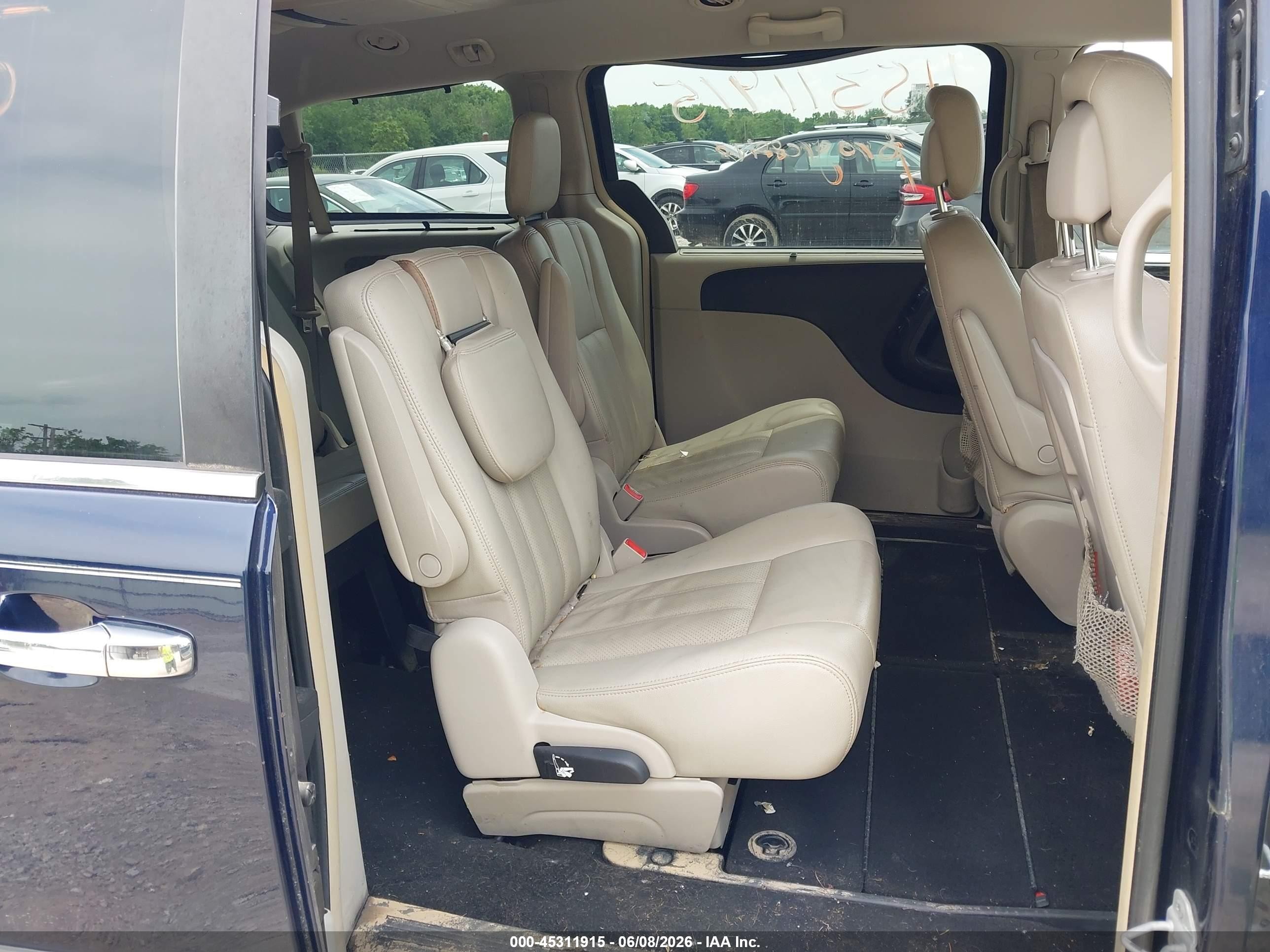 2012 Chrysler Town & Country Touring-l Blue vin: 2C4RC1CG7CR221098