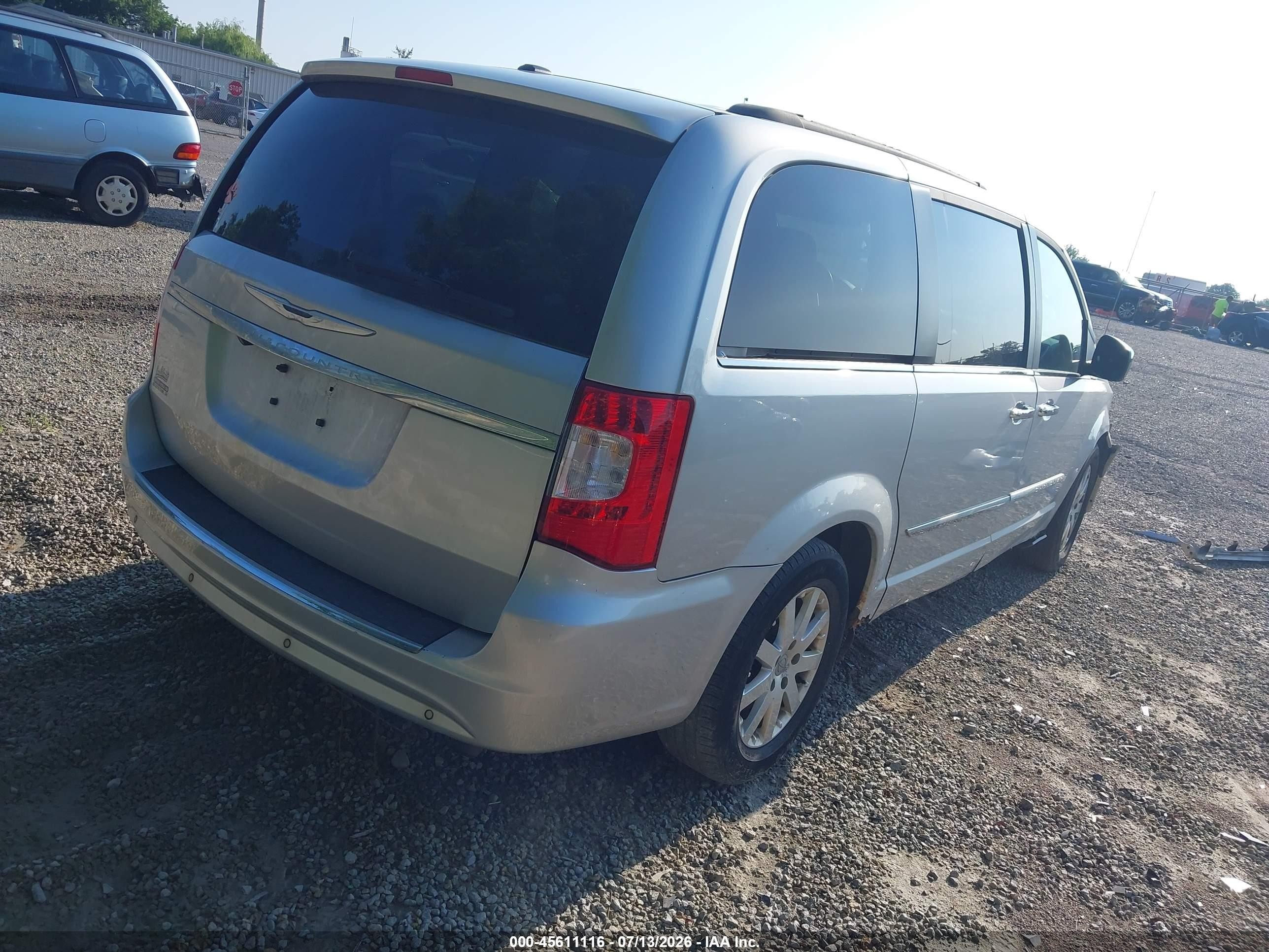 2012 Chrysler Town & Country Touring-l Silver vin: 2C4RC1CG7CR229492
