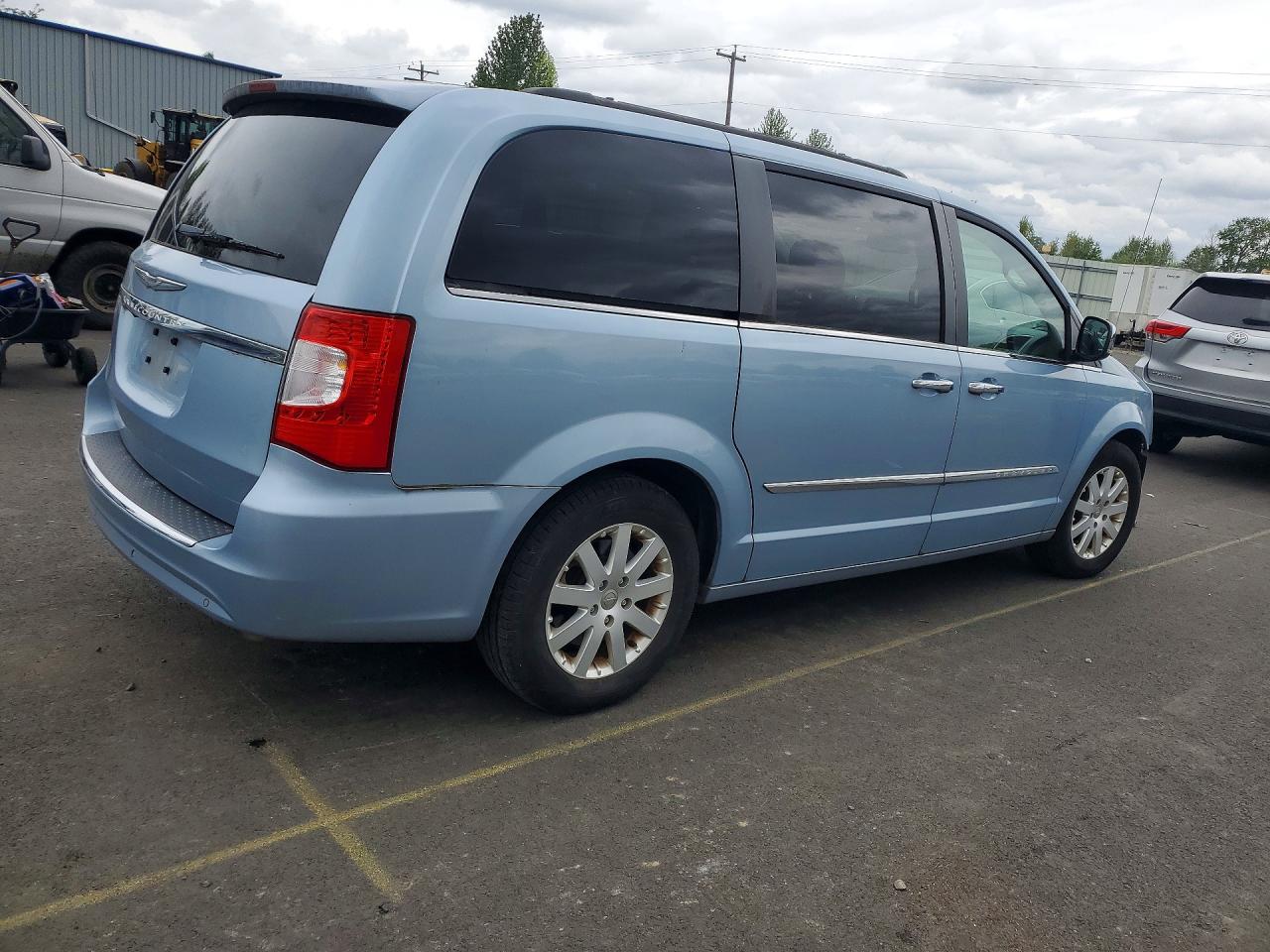 2012 Chrysler Town & Country Touring L Blue vin: 2C4RC1CG7CR383927
