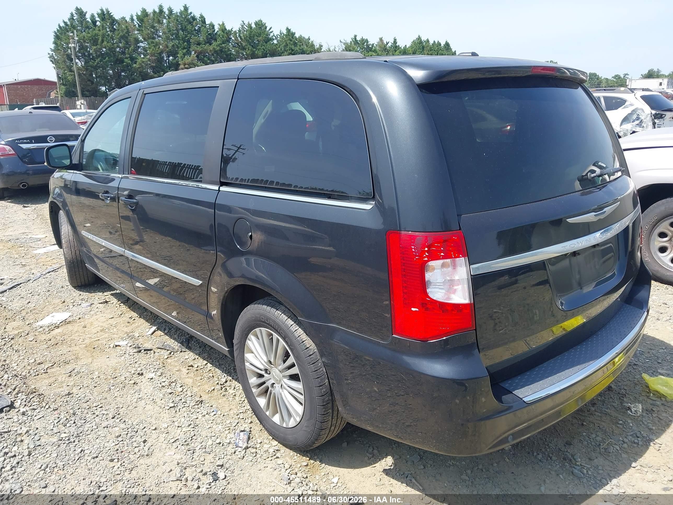 2013 Chrysler Town & Country Touring-l Black vin: 2C4RC1CG7DR664367