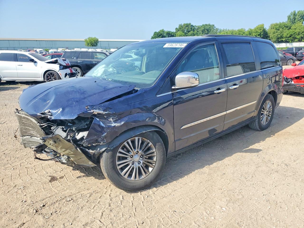 2014 Chrysler Town & Country Touring L Blue vin: 2C4RC1CG7ER260857