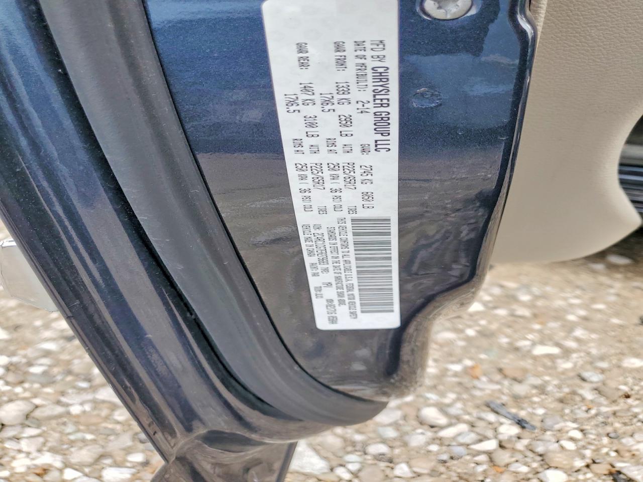 2014 Chrysler Town & Country Touring L Gray vin: 2C4RC1CG7ER279683