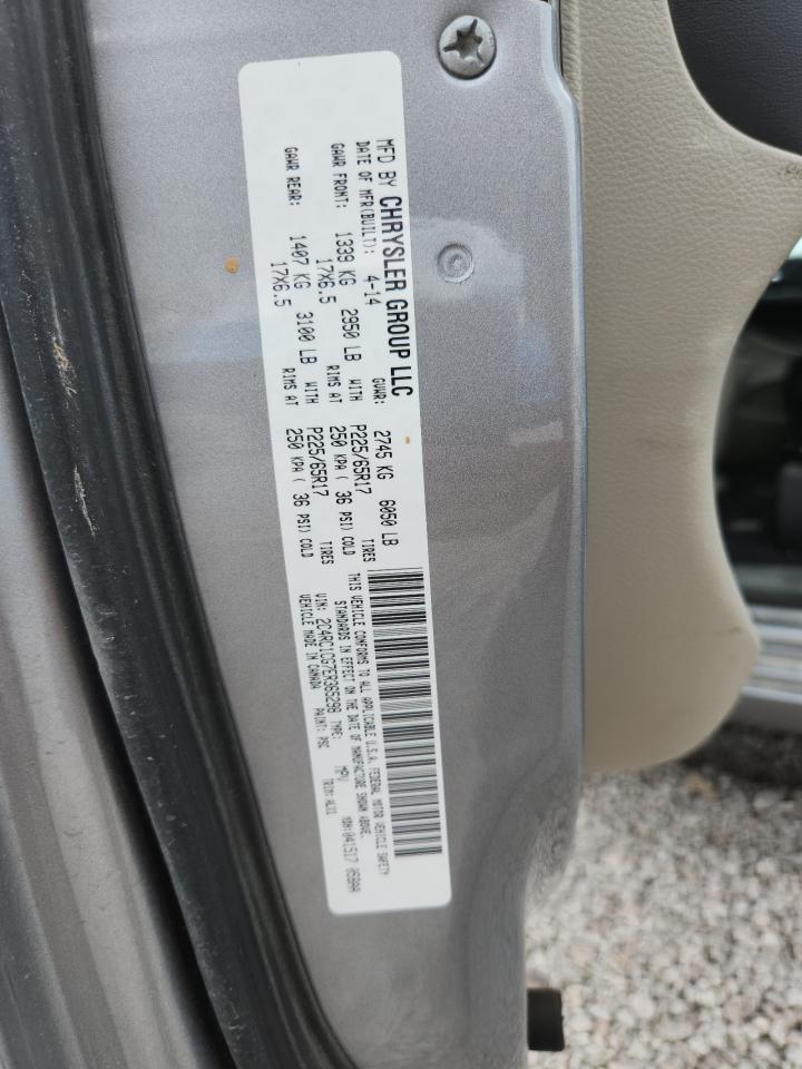 2014 Chrysler Town & Country Touring L Silver vin: 2C4RC1CG7ER365298
