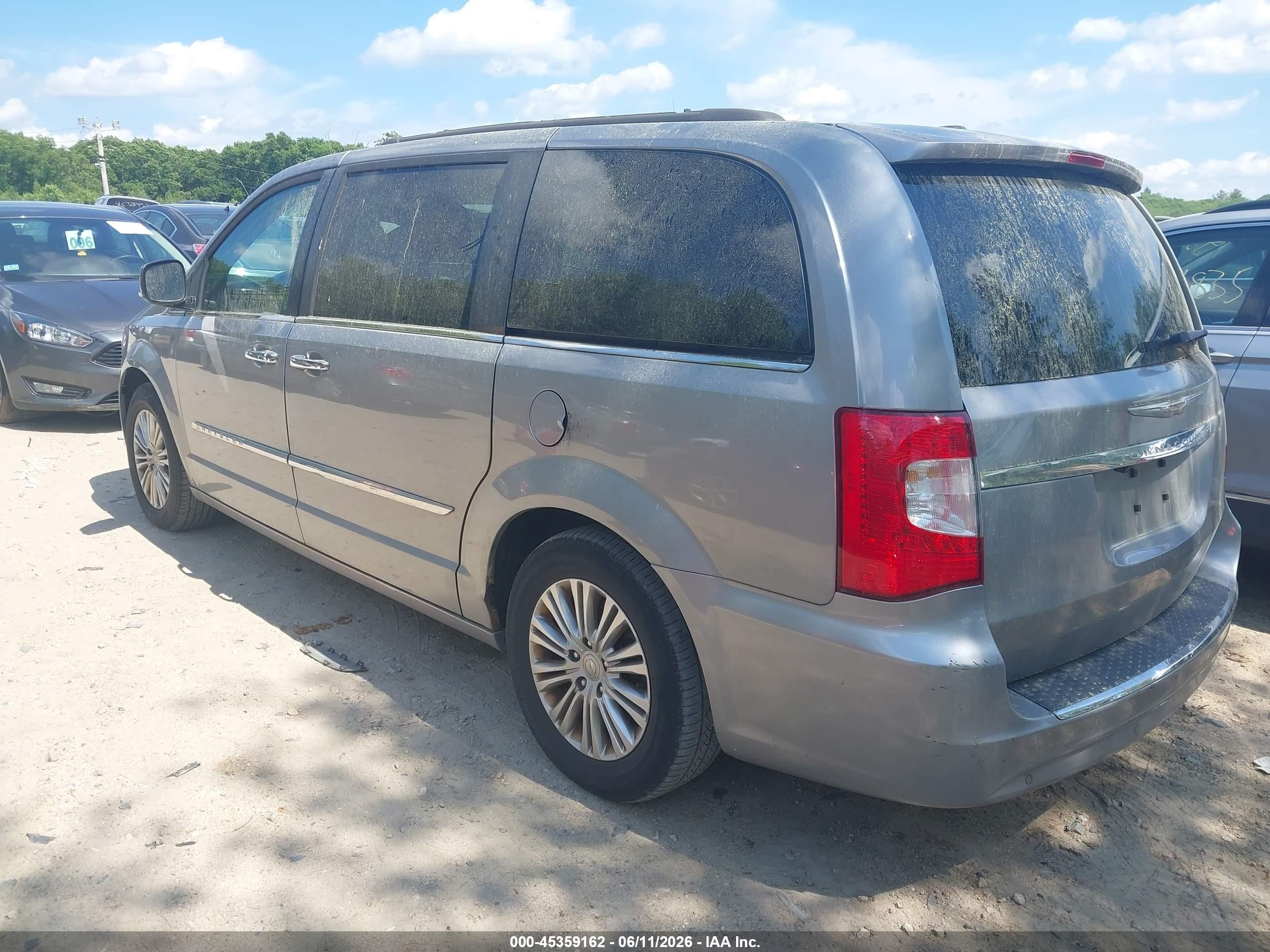 2015 Chrysler Town & Country Touring-l Серый vin: 2C4RC1CG7FR673962