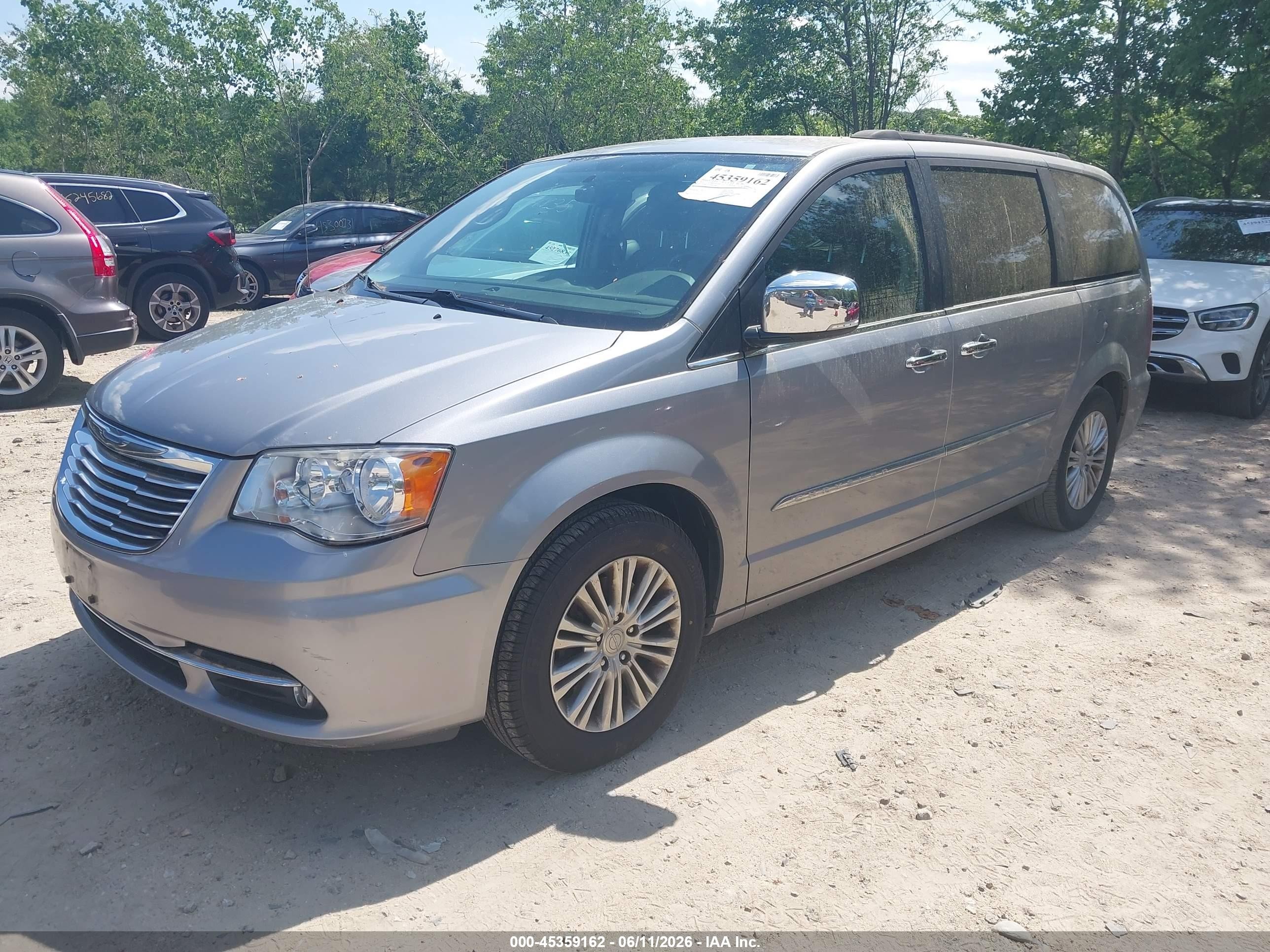 2015 Chrysler Town & Country Touring-l Серый vin: 2C4RC1CG7FR673962