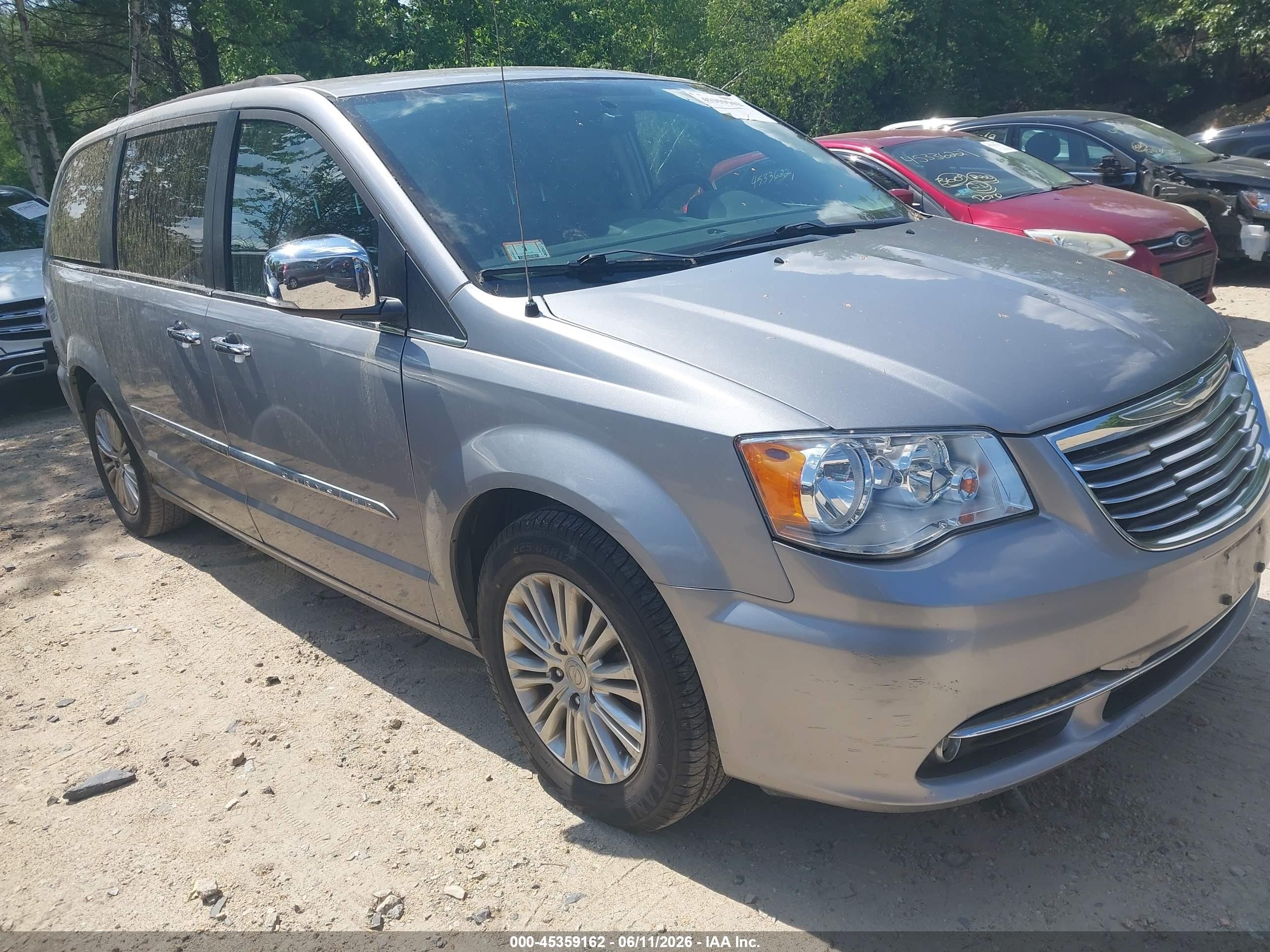 2015 Chrysler Town & Country Touring-l Серый vin: 2C4RC1CG7FR673962