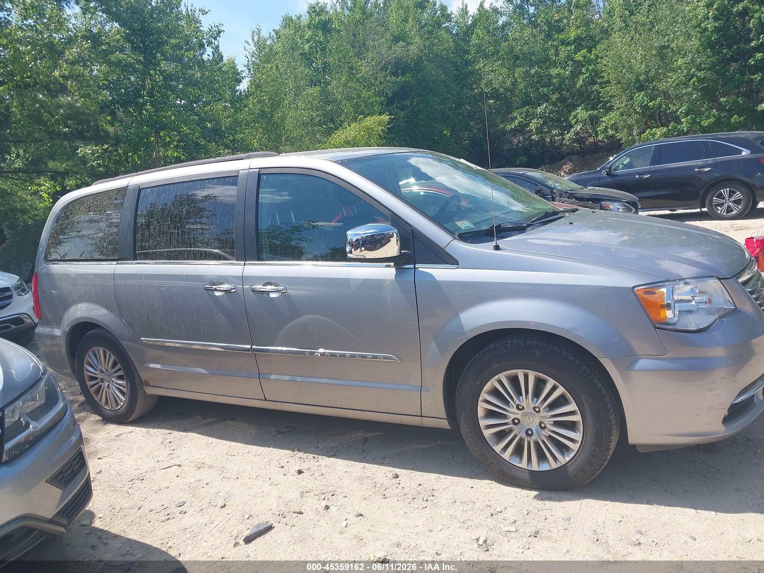 2015 Chrysler Town & Country Touring-l Серый vin: 2C4RC1CG7FR673962