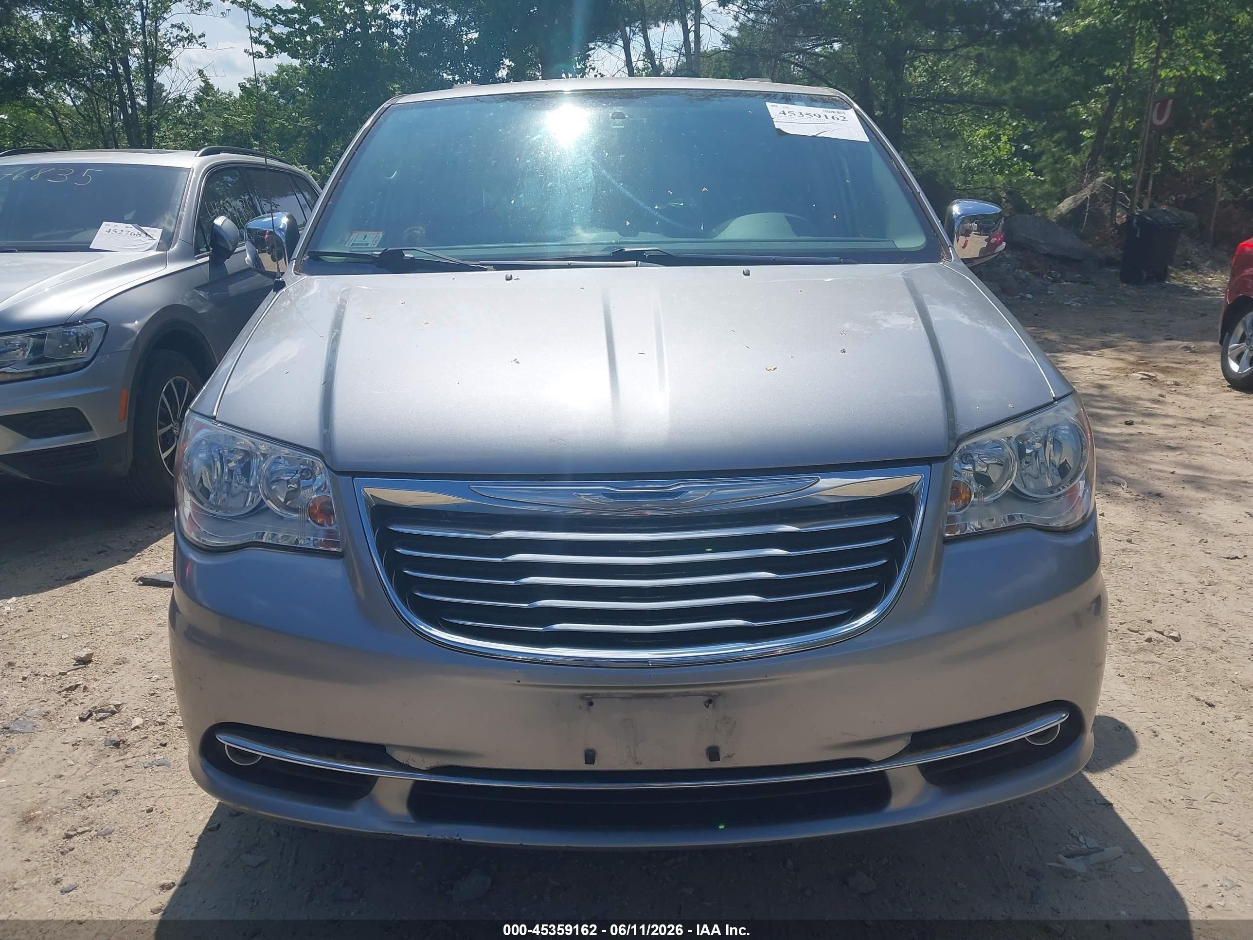 2015 Chrysler Town & Country Touring-l Серый vin: 2C4RC1CG7FR673962