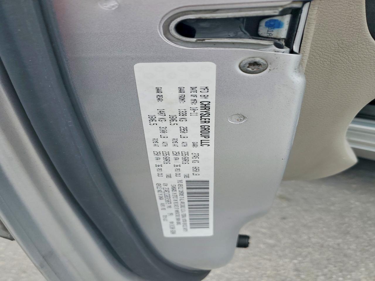 2012 Chrysler Town & Country Touring L Silver vin: 2C4RC1CG8CR150879