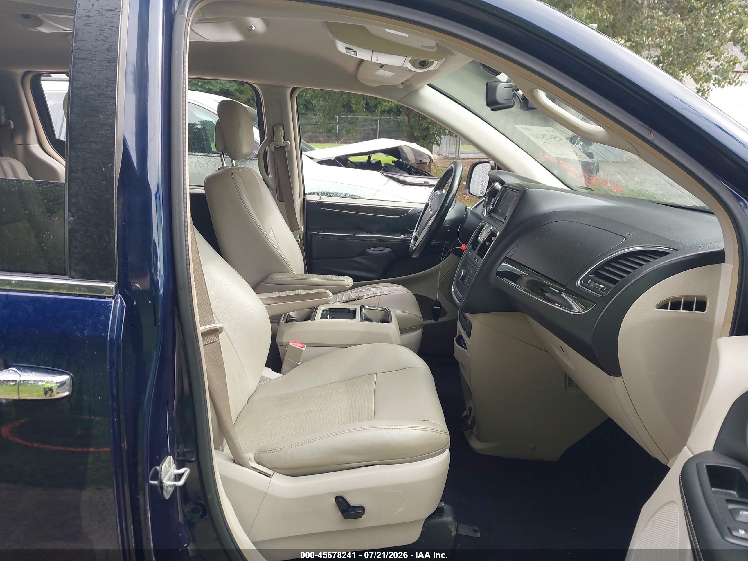 2012 Chrysler Town & Country Touring-l Blue vin: 2C4RC1CG8CR273758