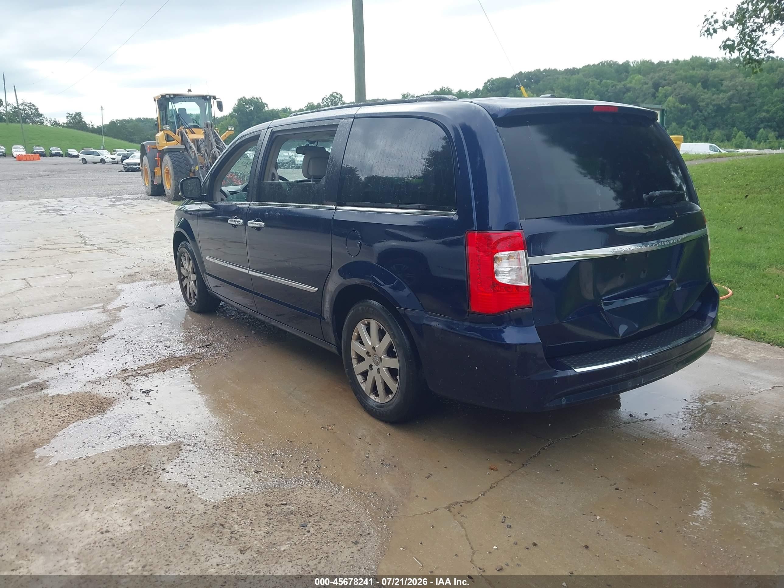 2012 Chrysler Town & Country Touring-l Blue vin: 2C4RC1CG8CR273758