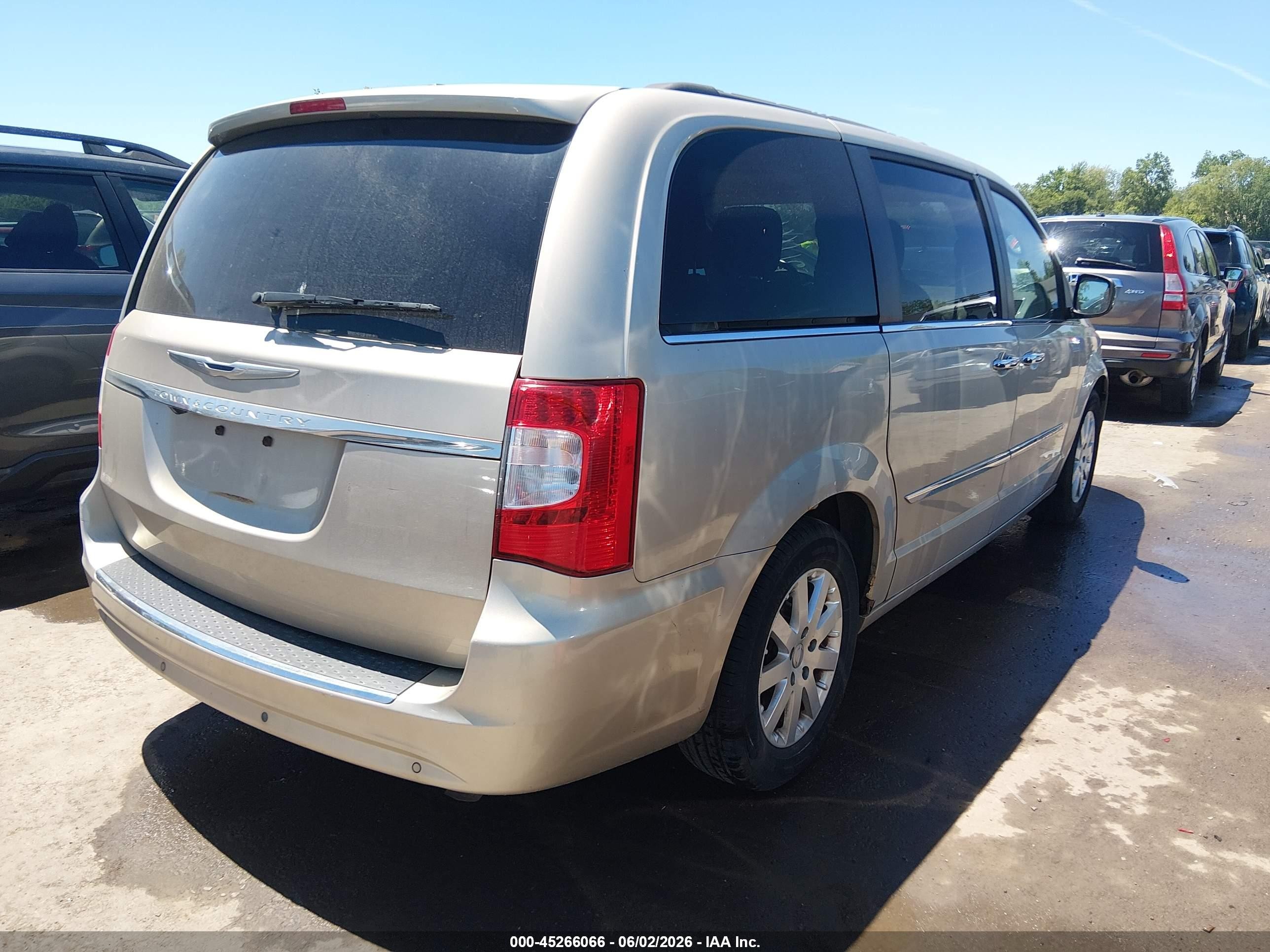 2012 Chrysler Town & Country Touring-l Желто-коричневый vin: 2C4RC1CG8CR393303
