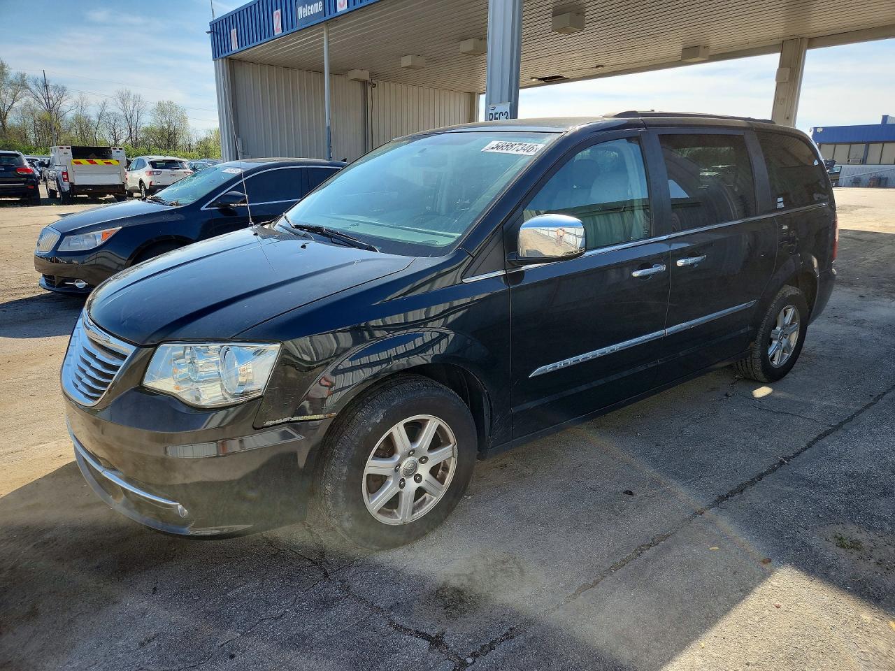 2012 Chrysler Town & Country Touring L Black vin: 2C4RC1CG8CR410486