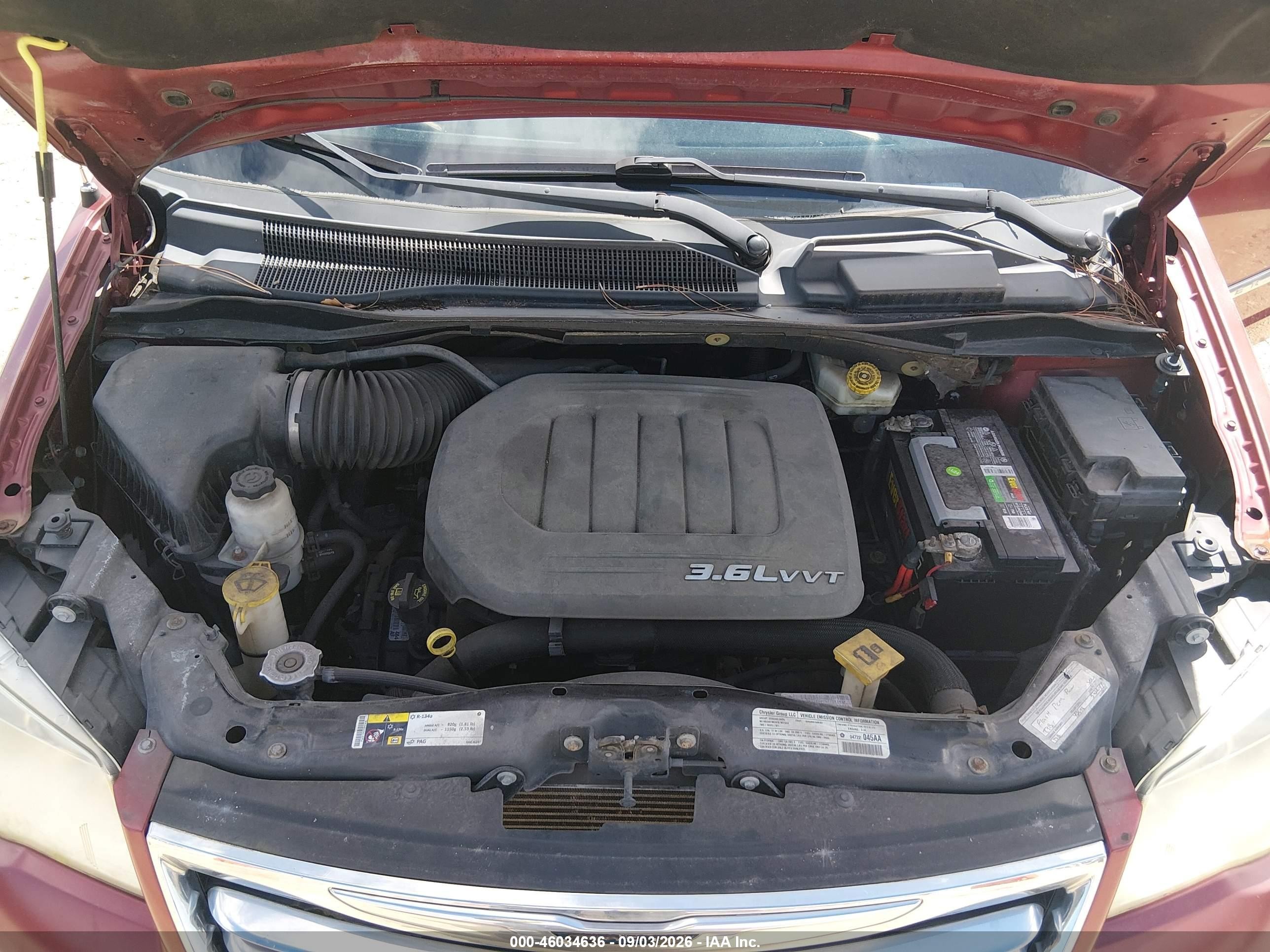 2013 Chrysler Town & Country Touring-l Red vin: 2C4RC1CG8DR569316