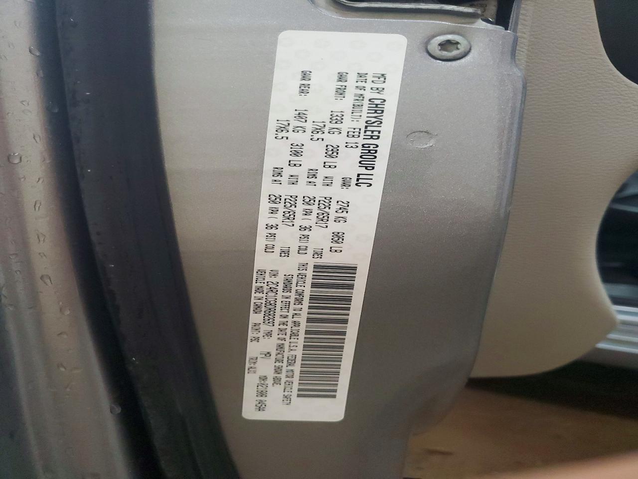 2013 Chrysler Town & Country Touring L Silver vin: 2C4RC1CG8DR682697