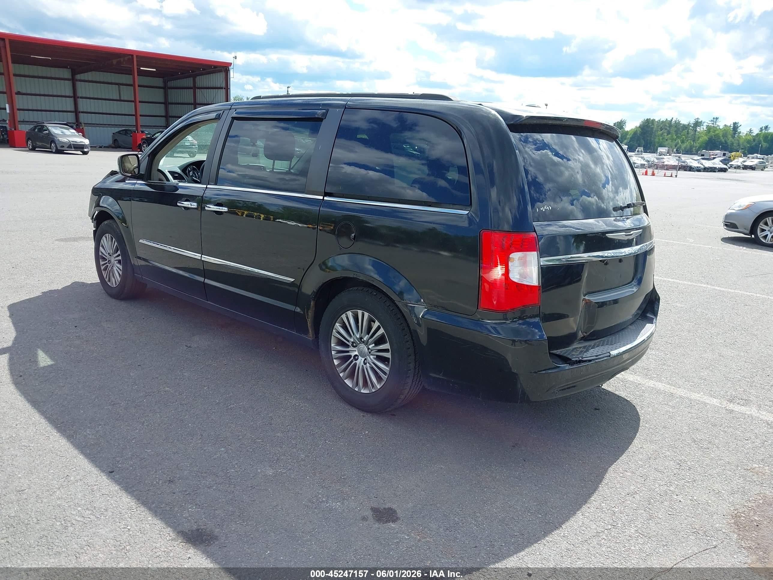 2013 Chrysler Town & Country Touring-l Black vin: 2C4RC1CG8DR801655