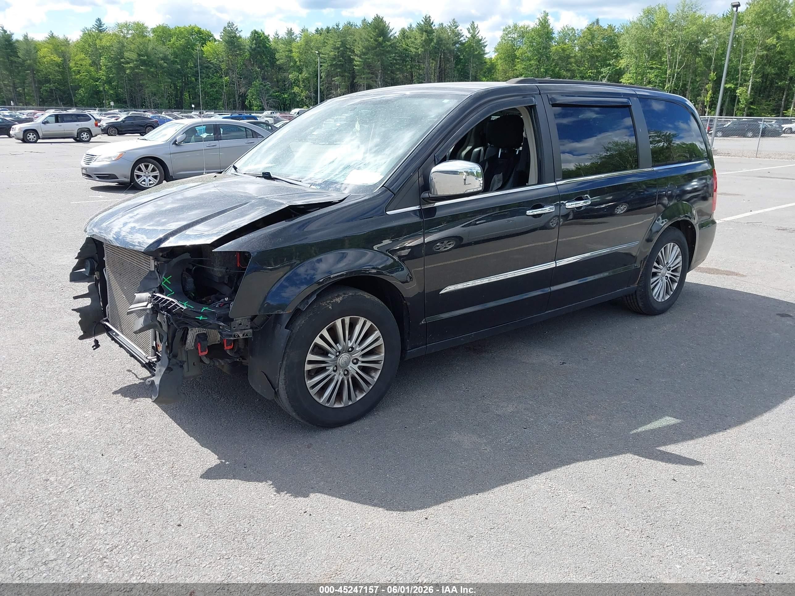 2013 Chrysler Town & Country Touring-l Black vin: 2C4RC1CG8DR801655