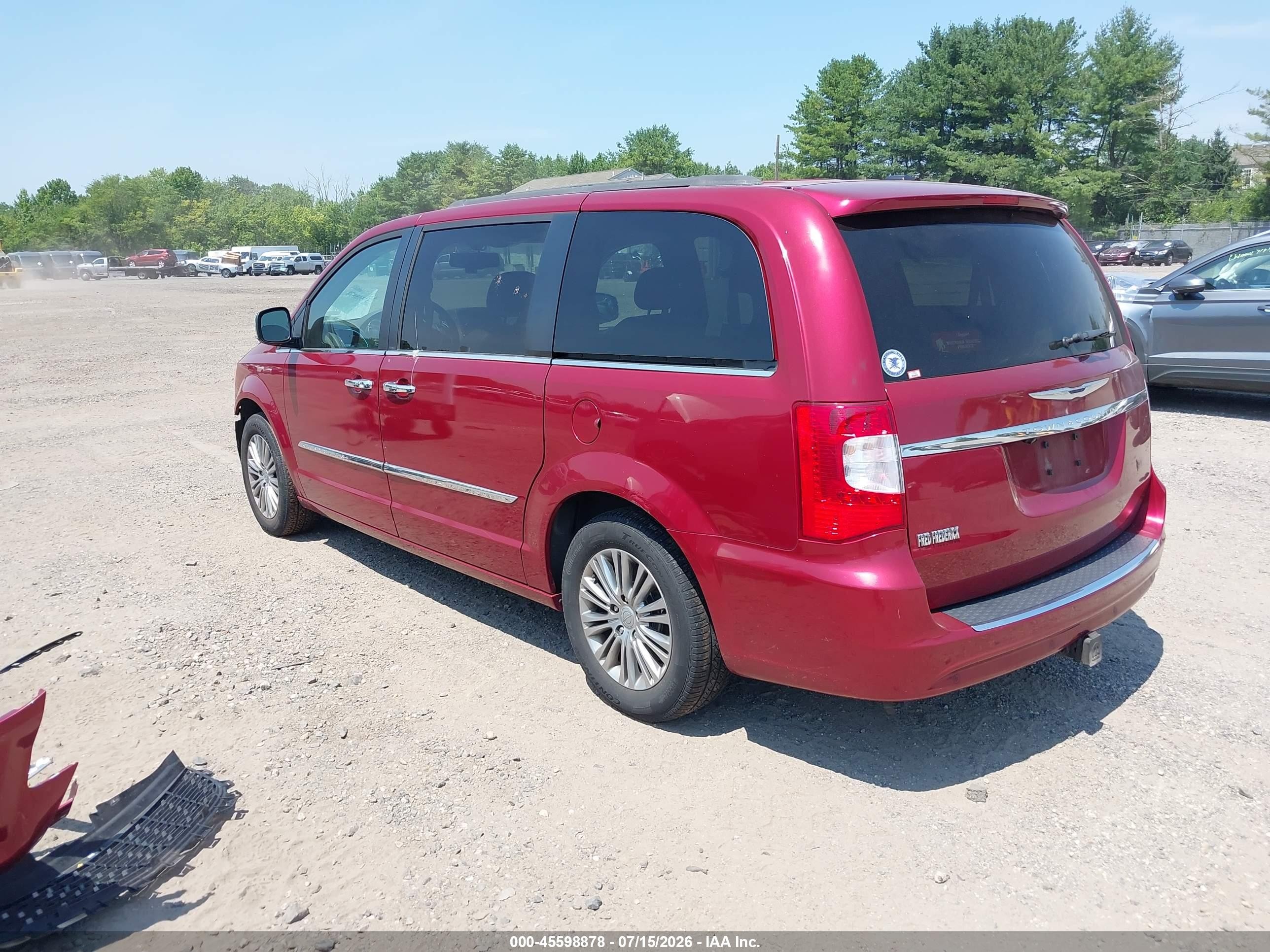 2014 Chrysler Town & Country Touring-l Beige vin: 2C4RC1CG8ER108554