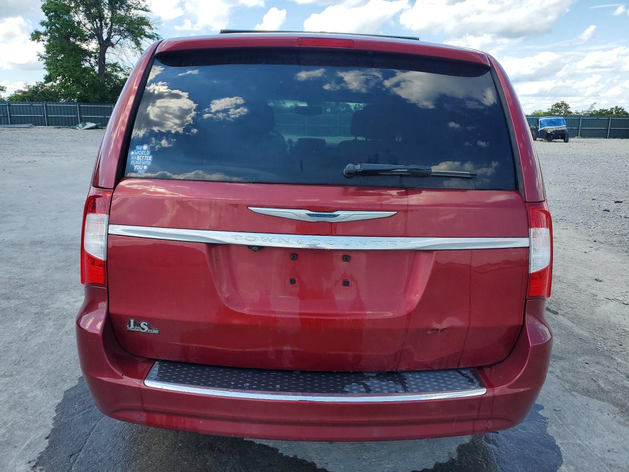 2014 Chrysler Town & Country Touring L Red vin: 2C4RC1CG8ER257207