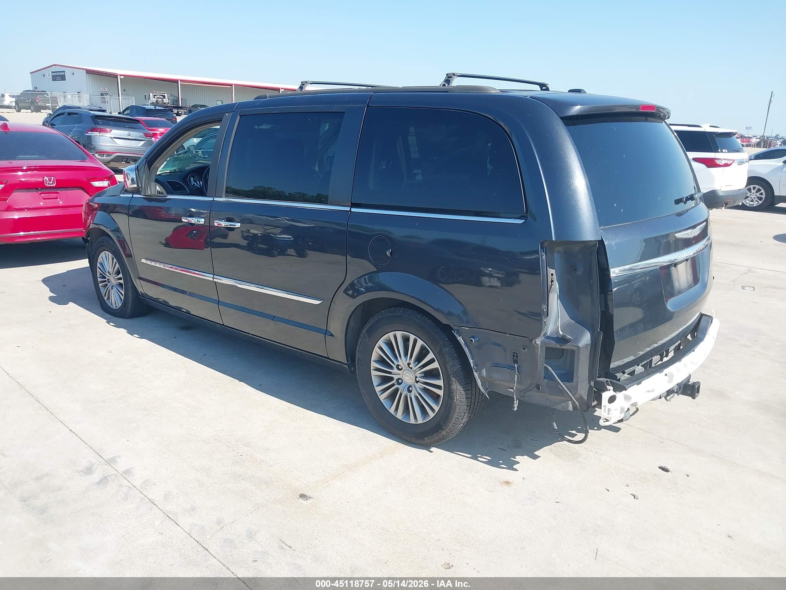 2014 Chrysler Town & Country Touring-l Blue vin: 2C4RC1CG8ER454006
