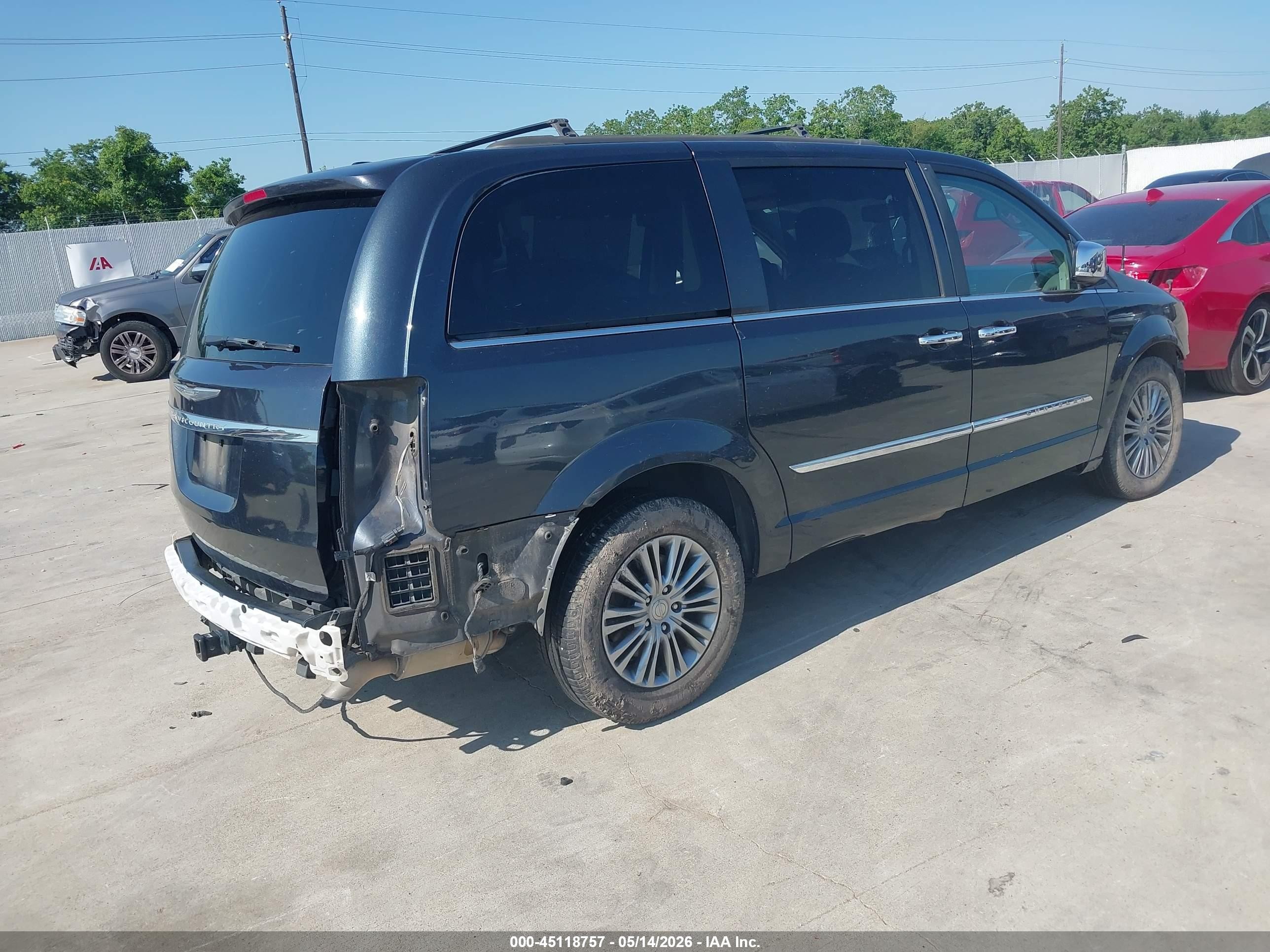 2014 Chrysler Town & Country Touring-l Blue vin: 2C4RC1CG8ER454006