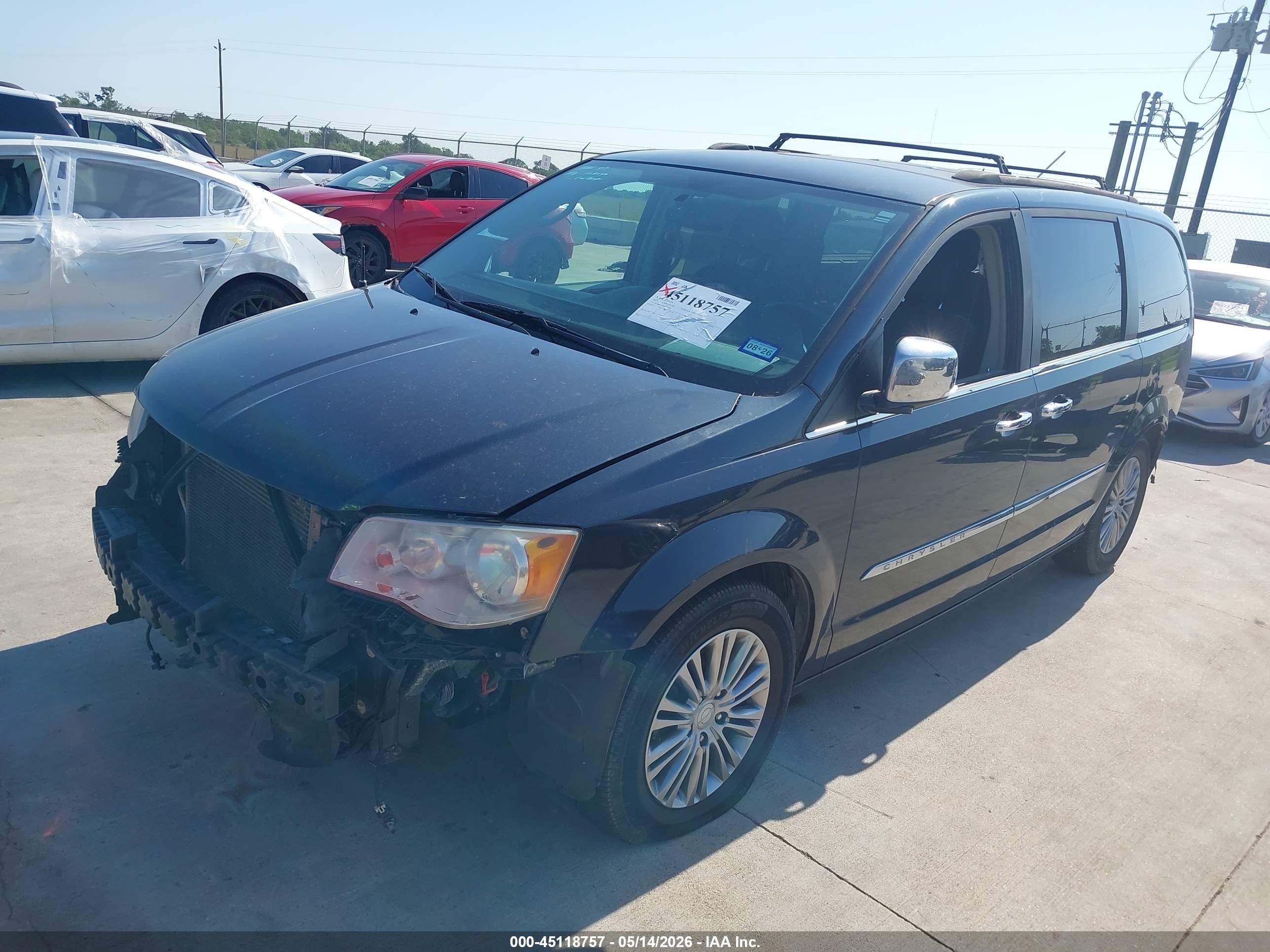 2014 Chrysler Town & Country Touring-l Blue vin: 2C4RC1CG8ER454006