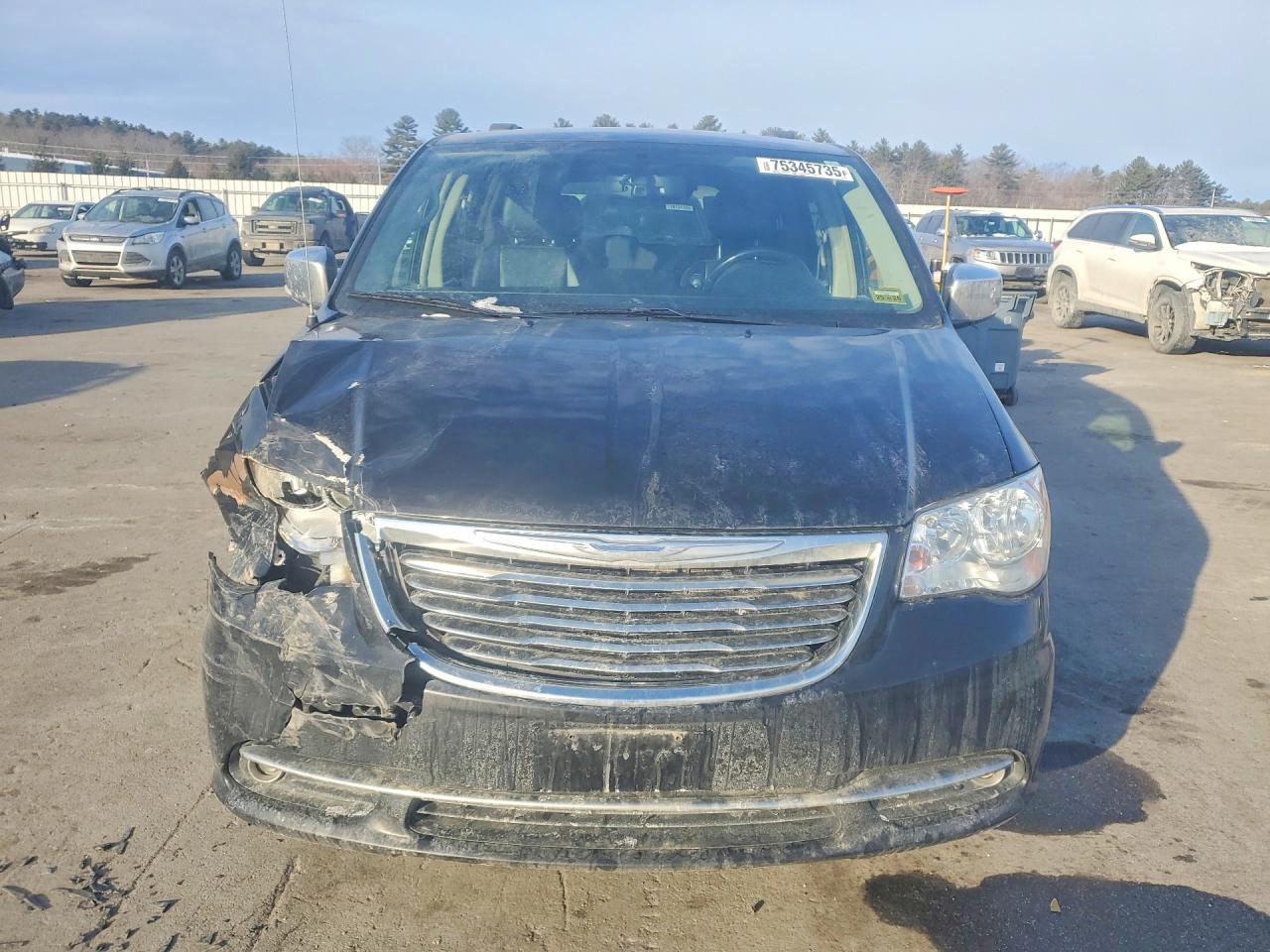 2015 Chrysler Town & Country Touring L Black vin: 2C4RC1CG8FR563518