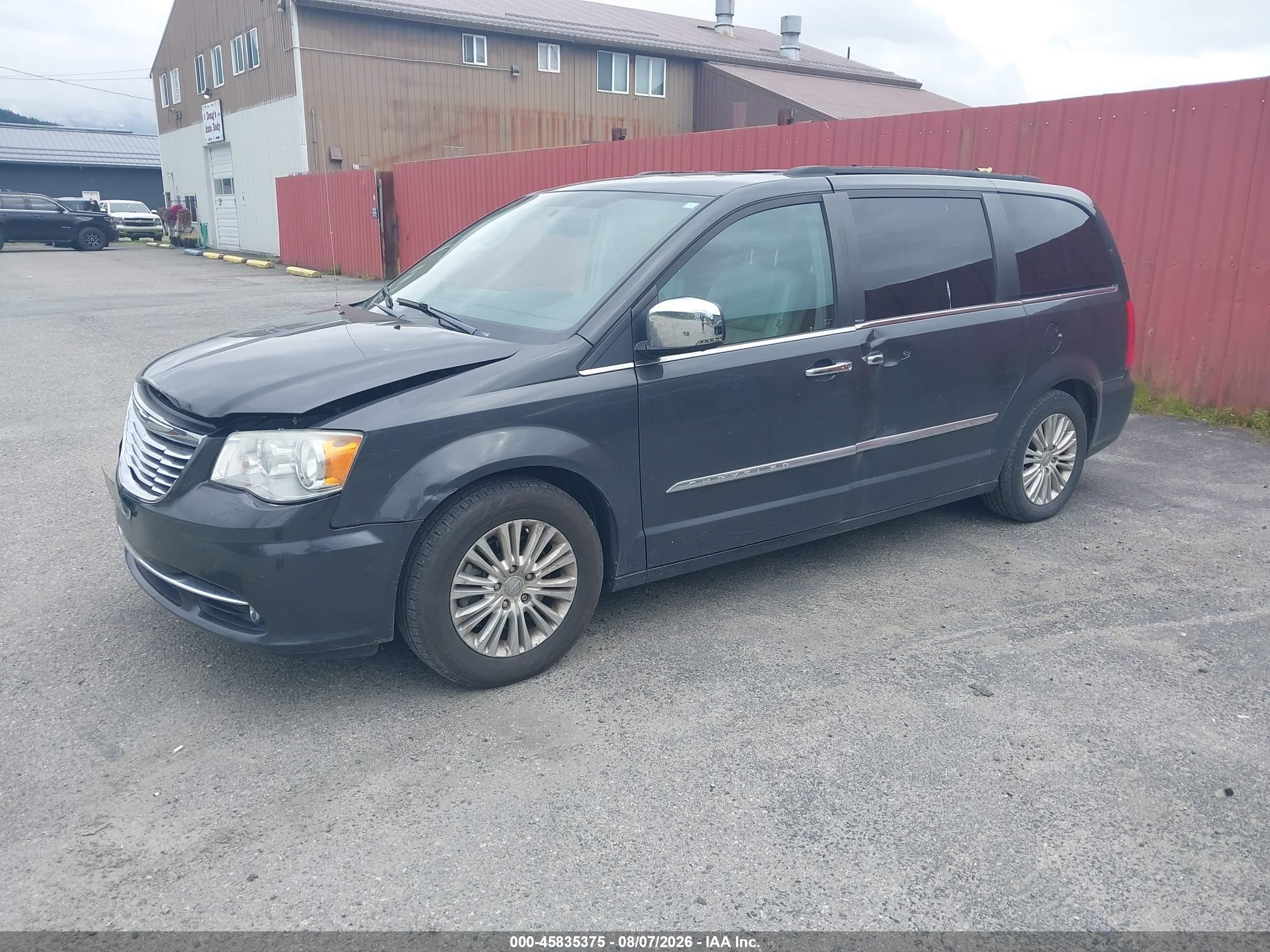 2012 Chrysler Town & Country Touring-l Gray vin: 2C4RC1CG9CR181882