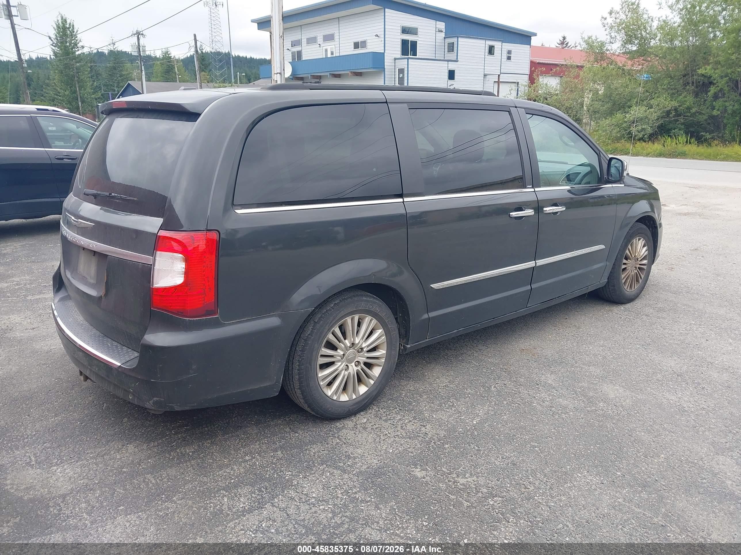 2012 Chrysler Town & Country Touring-l Gray vin: 2C4RC1CG9CR181882