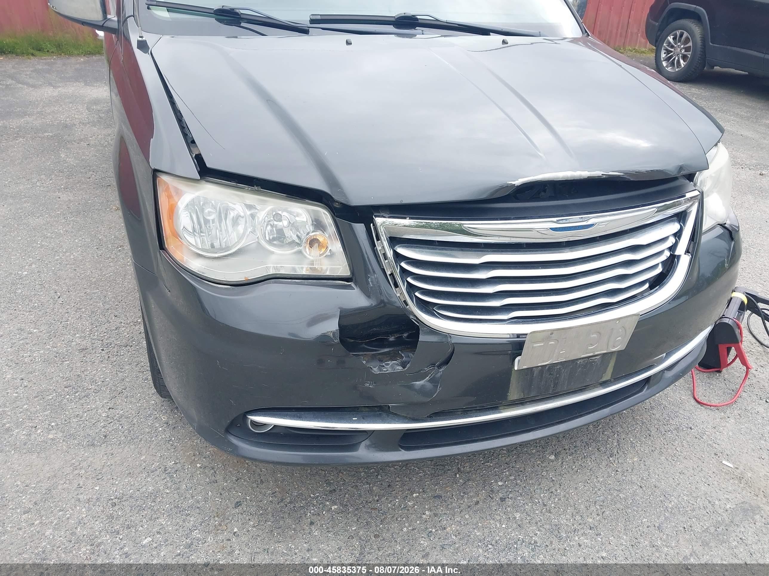 2012 Chrysler Town & Country Touring-l Gray vin: 2C4RC1CG9CR181882