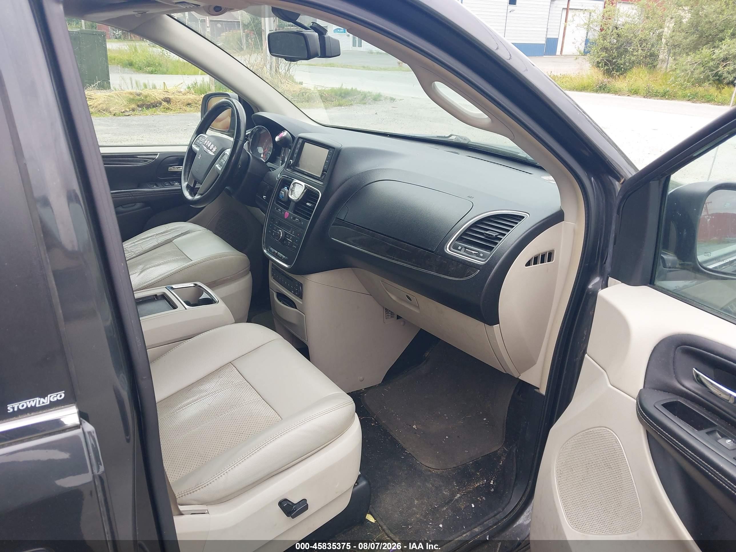2012 Chrysler Town & Country Touring-l Gray vin: 2C4RC1CG9CR181882