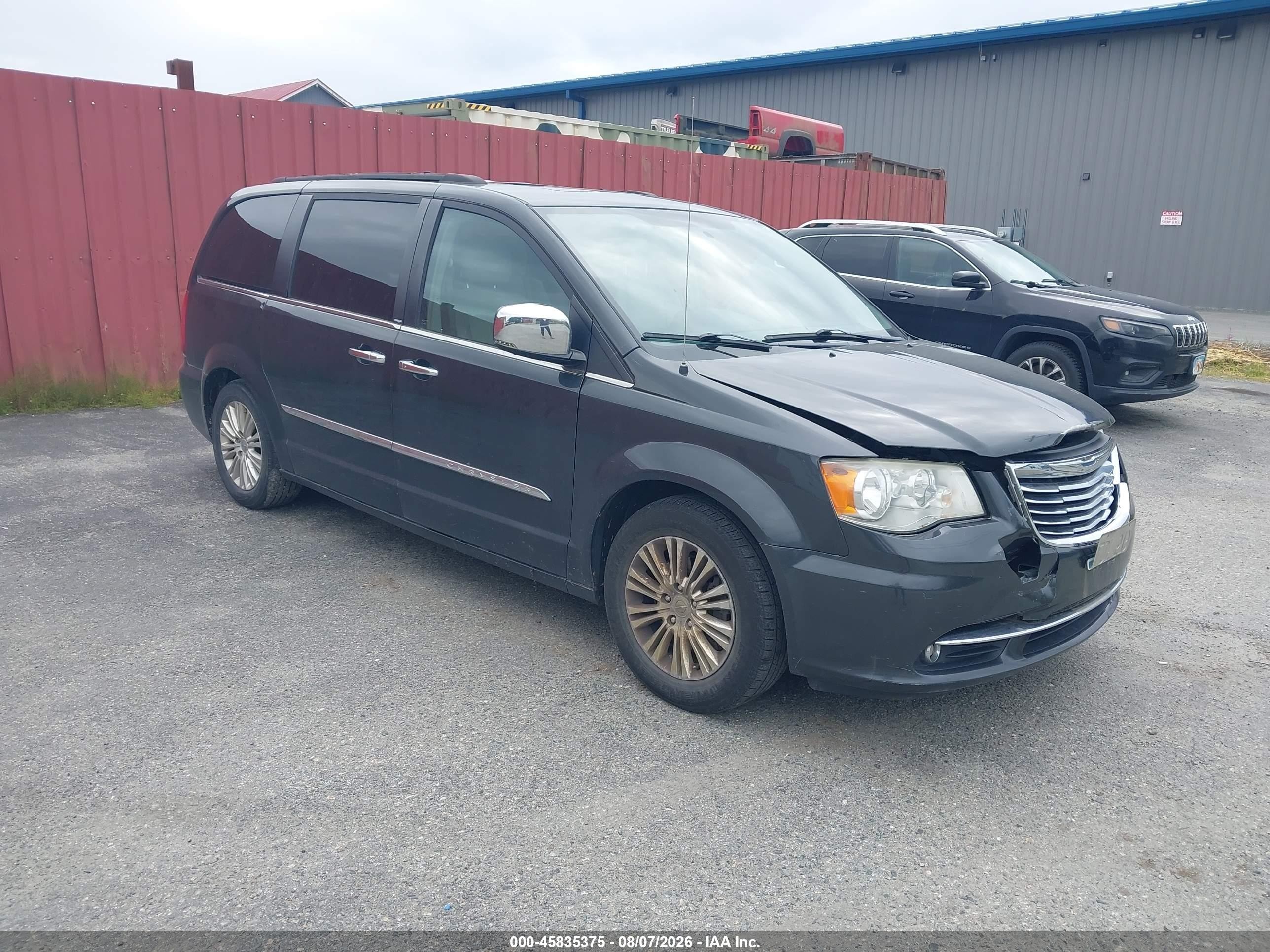 2012 Chrysler Town & Country Touring-l Gray vin: 2C4RC1CG9CR181882