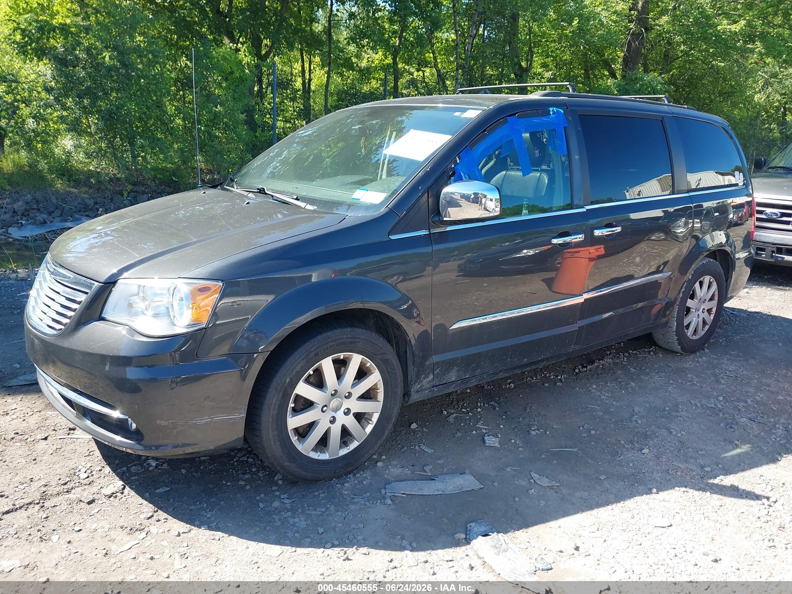 2012 Chrysler Town & Country Touring-l Blue vin: 2C4RC1CG9CR250487