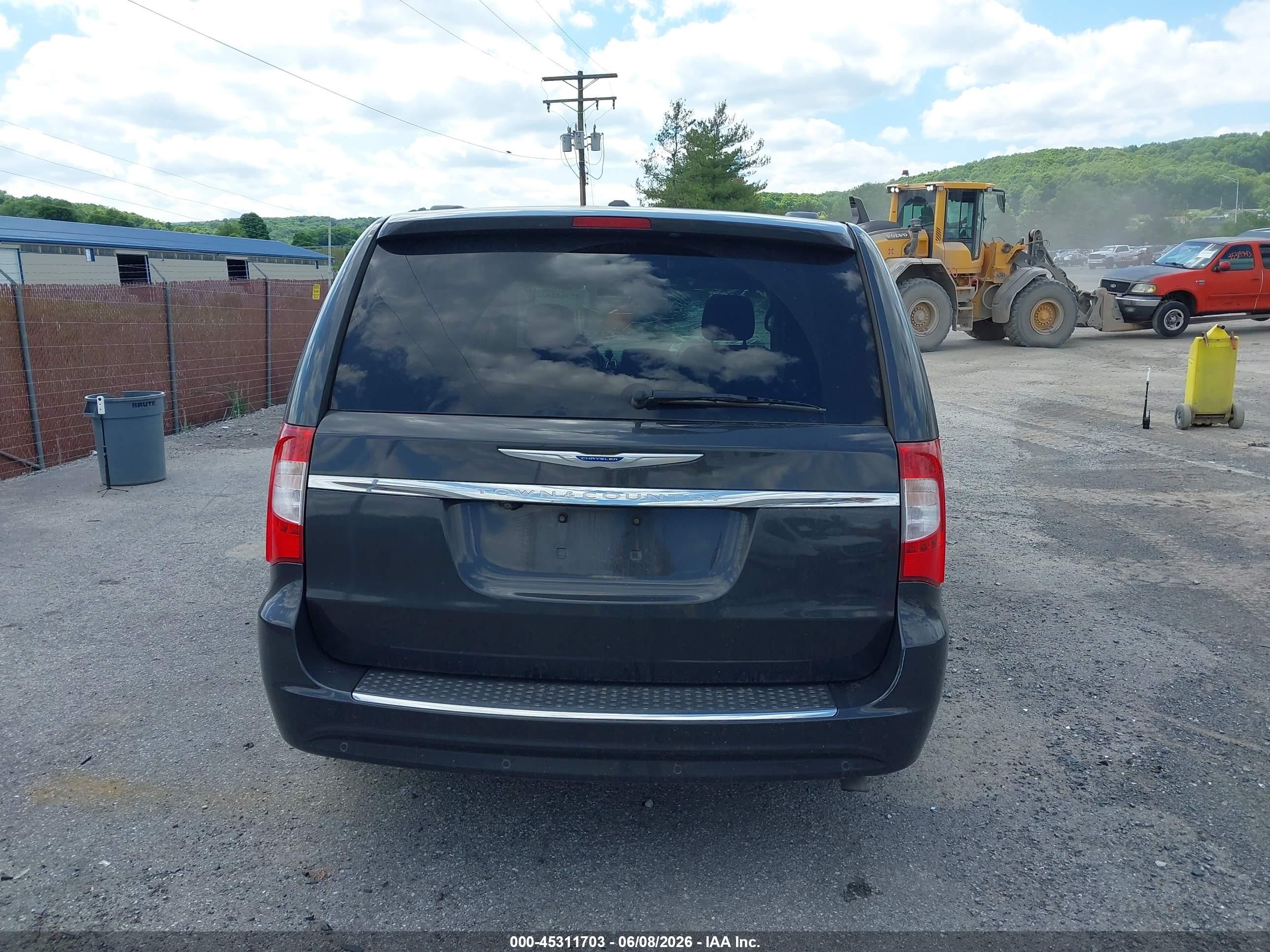 2012 Chrysler Town & Country Touring-l Black vin: 2C4RC1CG9CR260002